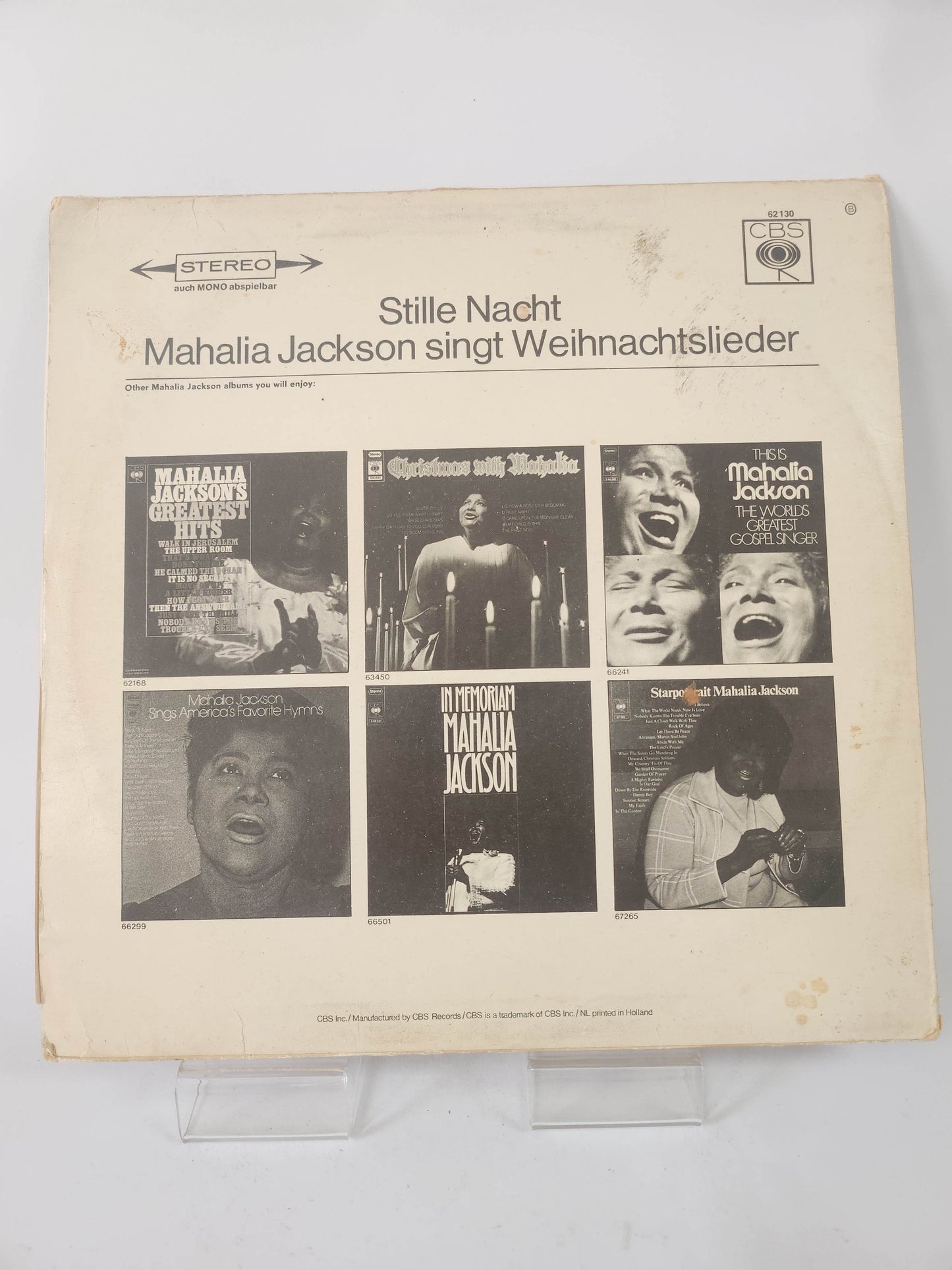 Stille Nacht: Mahalia Jackson LP Vinyl - Feniks Gameshop
