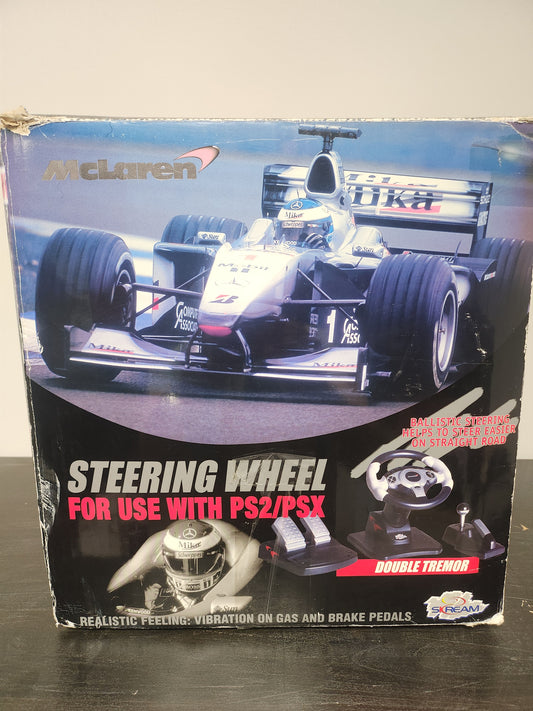 Mc Laren Steering Wheel Playstation 2 (ook Playstation 1 en Playstation 3)