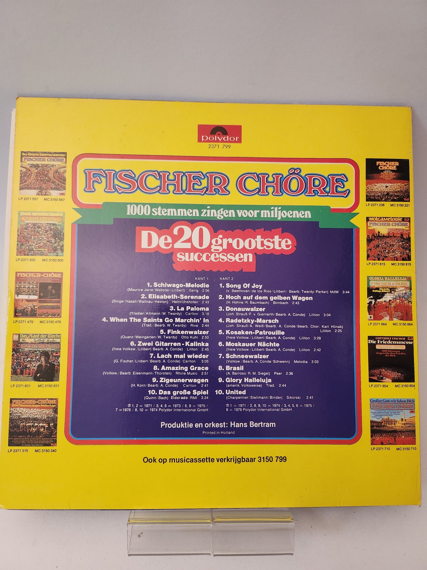 20 Grootste Successen: Fischer Chöre LP Vinyl