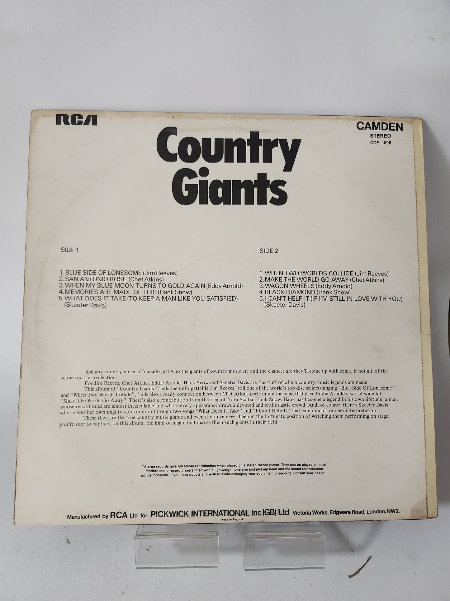 Country Giants LP Vinyl