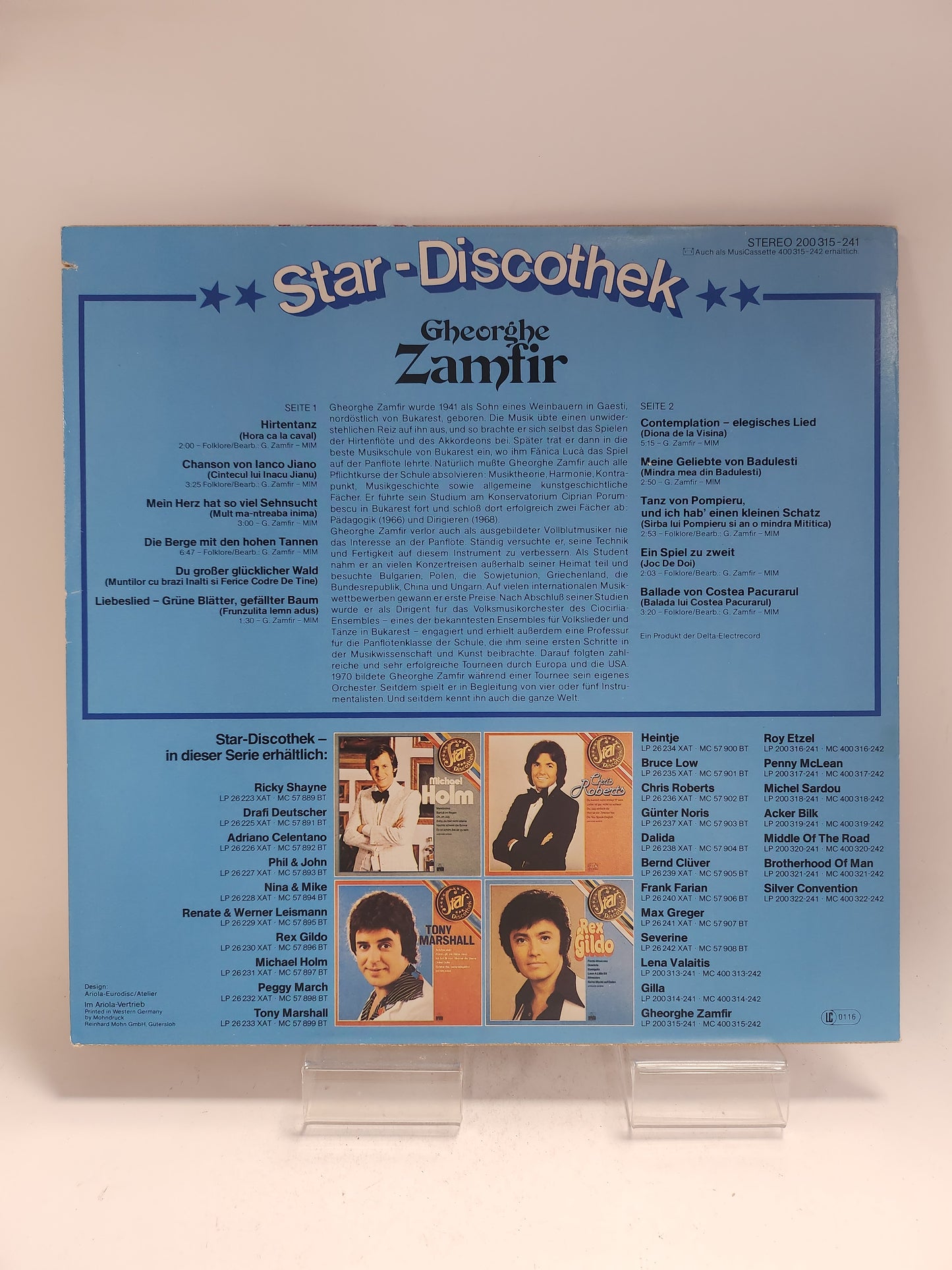 Gheorghe Zamfir LP Vinyl