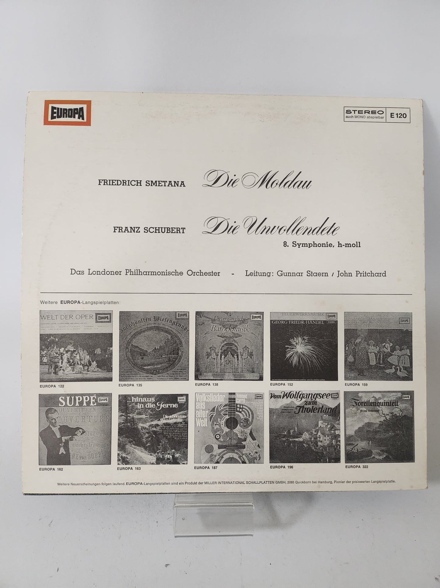 Moldau/ Unvollendete LP Vinyl