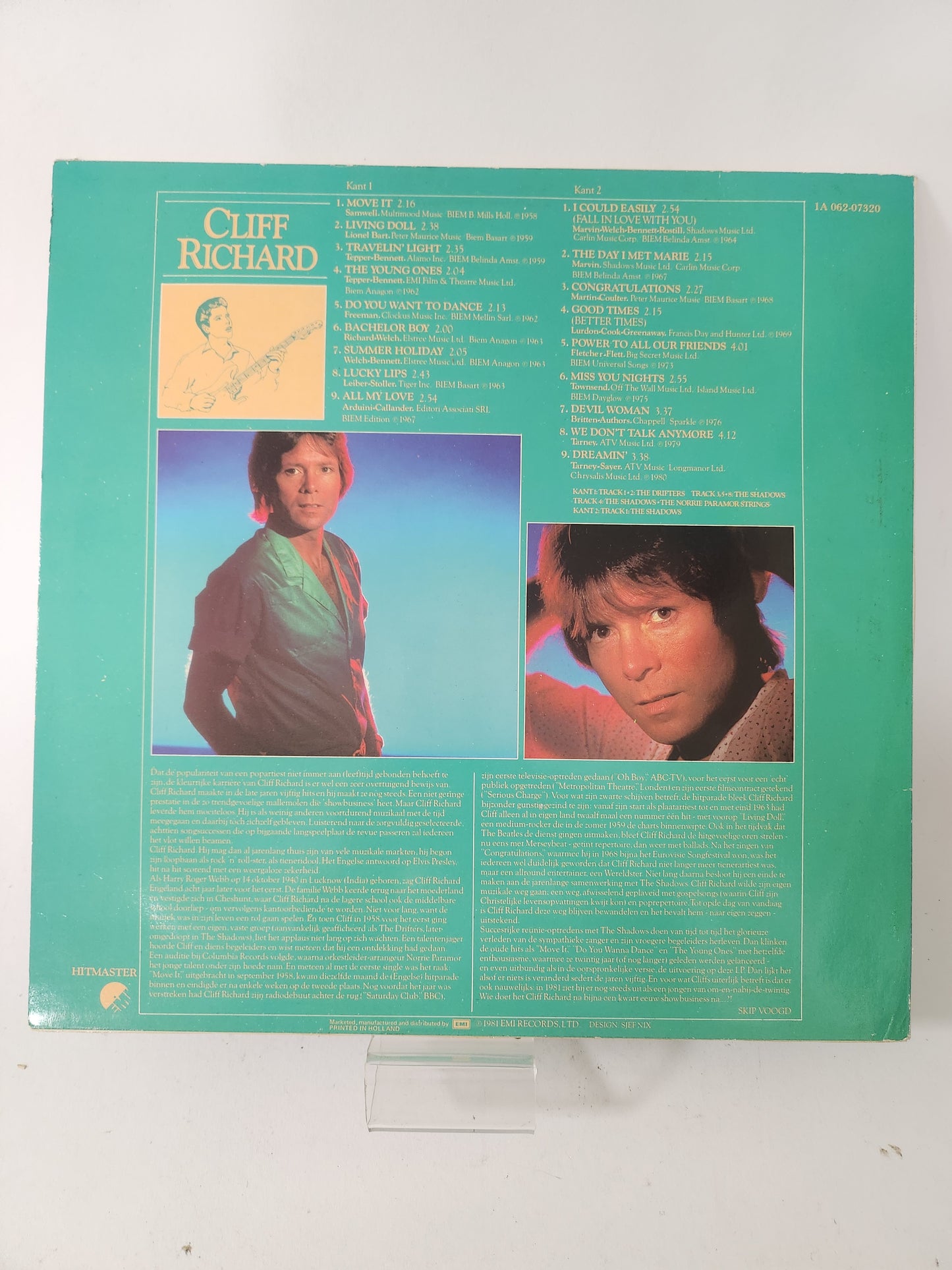 Grootste Hits: Cliff Richard LP Vinyl