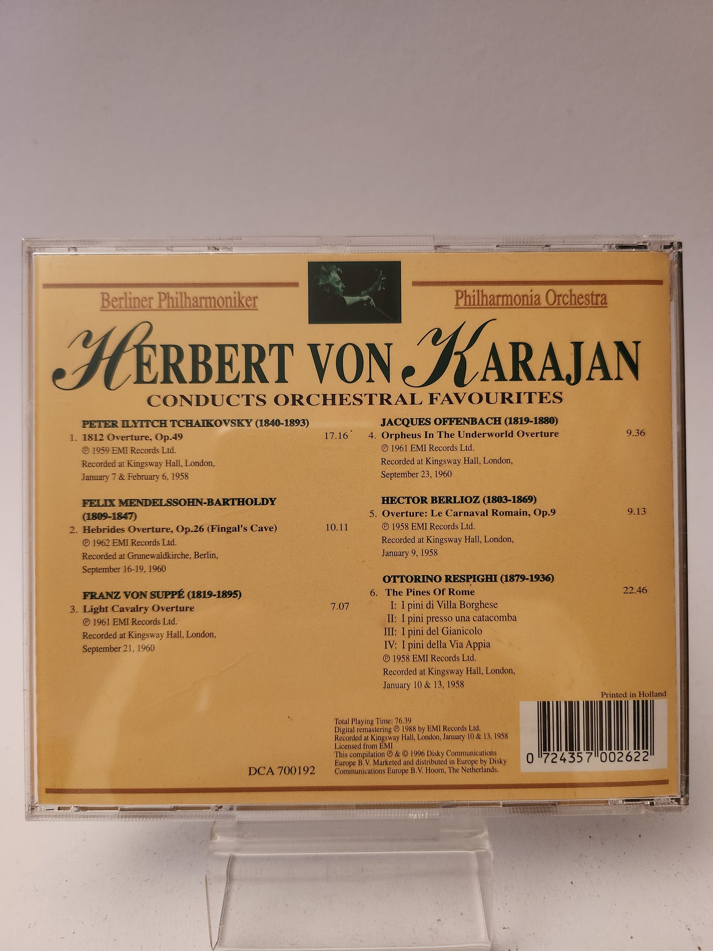 Herbert von Karanjan: Conducts Orchestral Favourites CD