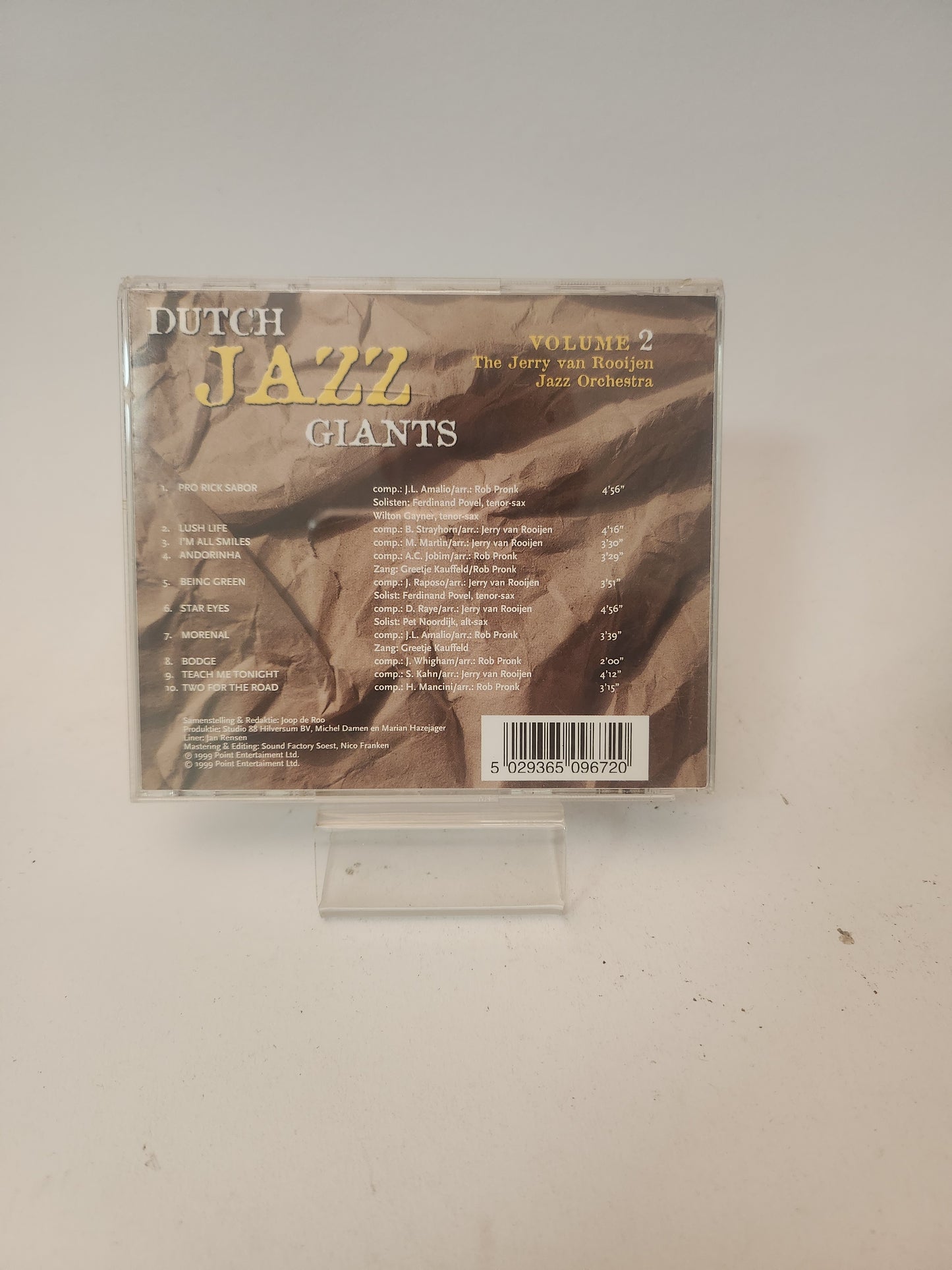 Dutch Jazz Giants Volume 2 CD