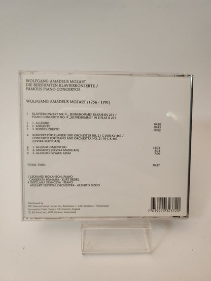 Wolfgang Amadeus Mozart: Berühmte Klavierkonzerte CD