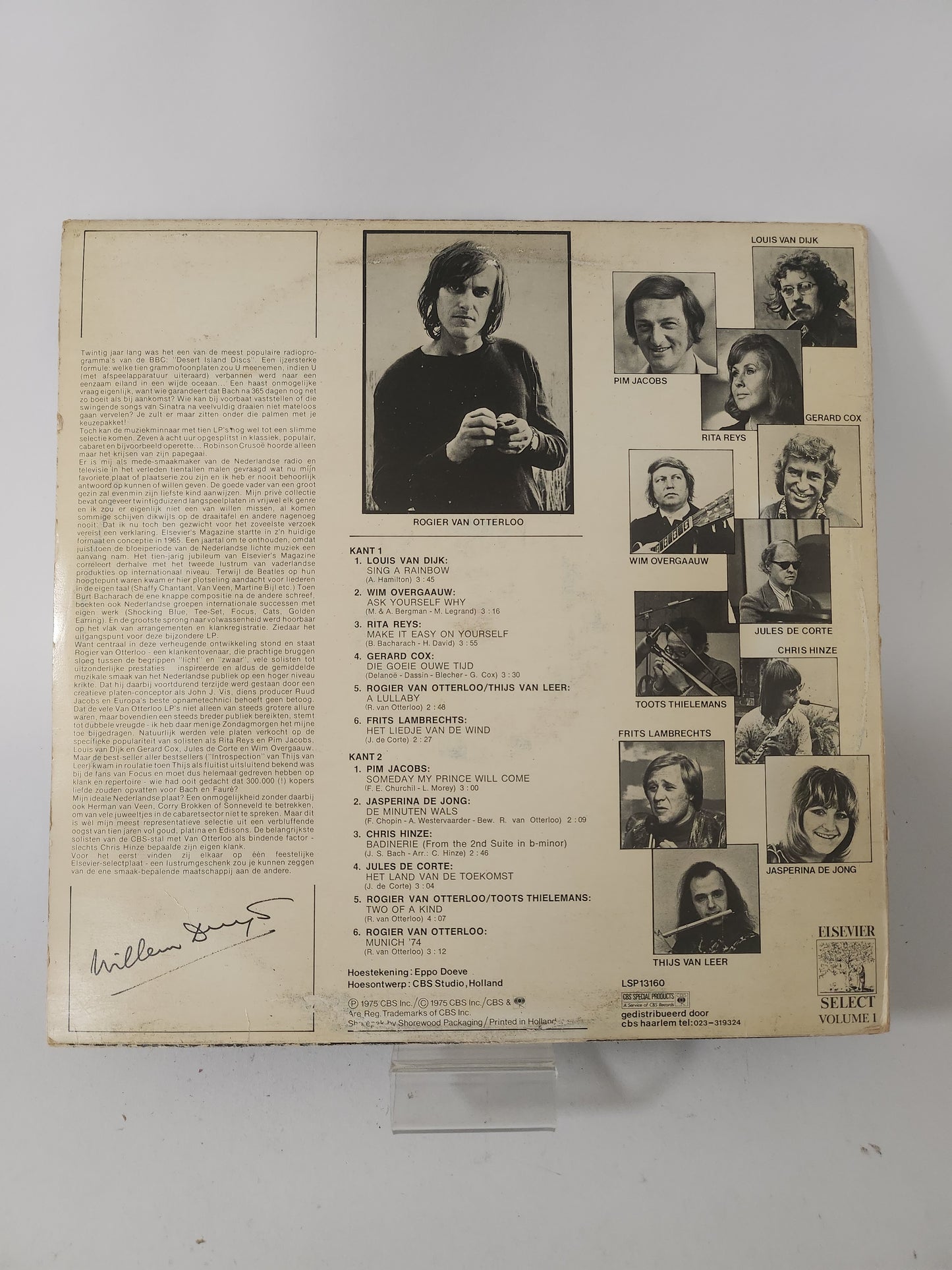 Willem Duys' Eigen Keus LP Vinyl