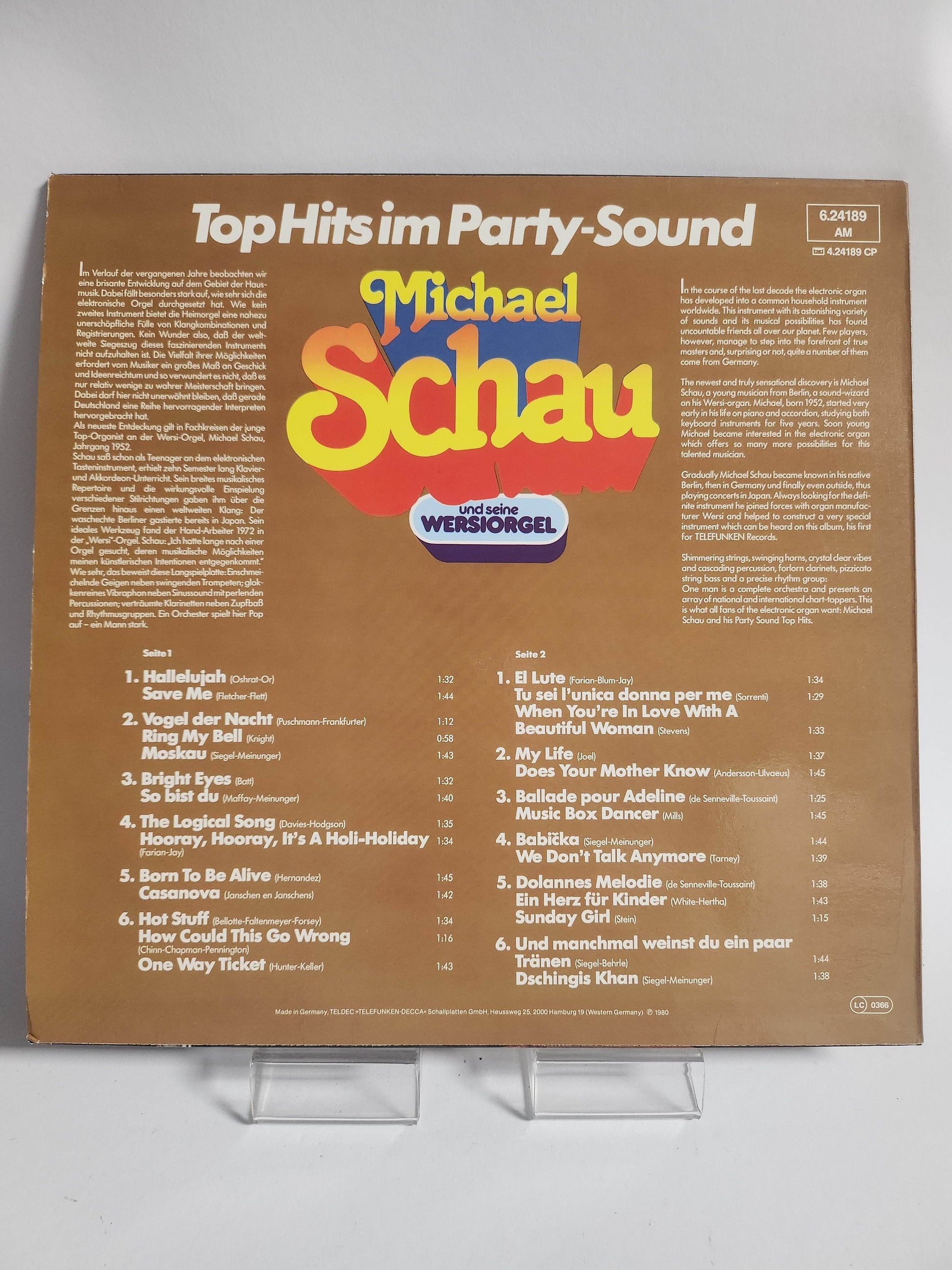 Michael Schau: Top Hits im Party-Sound LP Vinyl - Feniks Gameshop