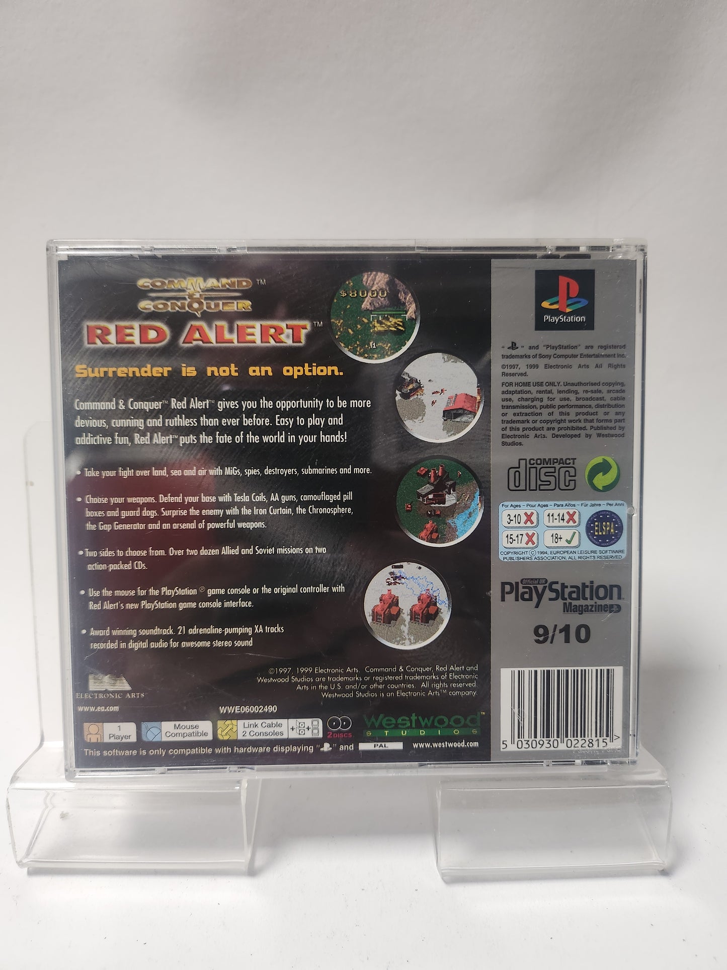 Command & Conquer Red Alert Platinum Playstation 1