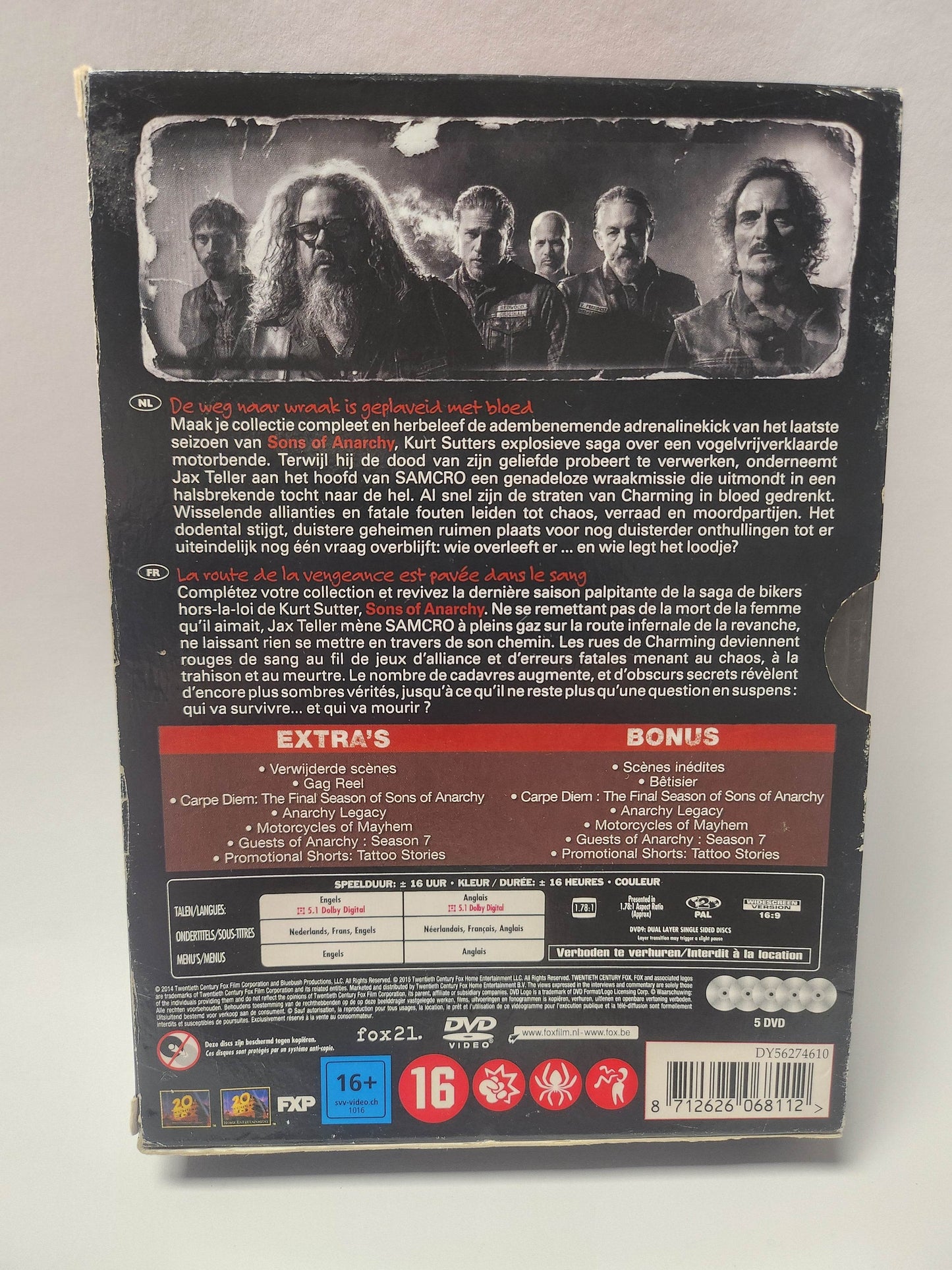 Sons of Anarchy Seizoen 7 Box DVD - Feniks Gameshop