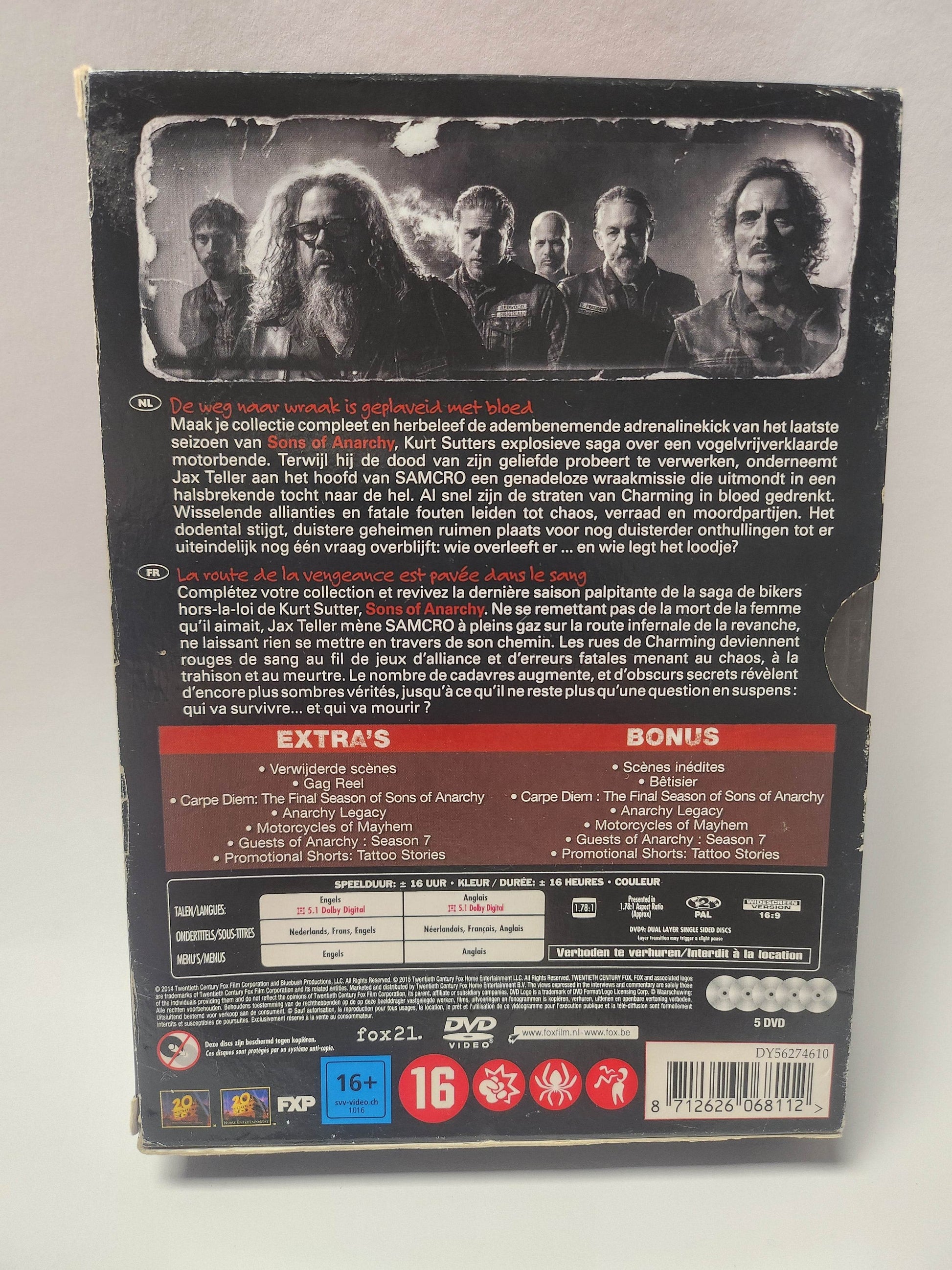 Sons of Anarchy Seizoen 7 Box DVD - Feniks Gameshop