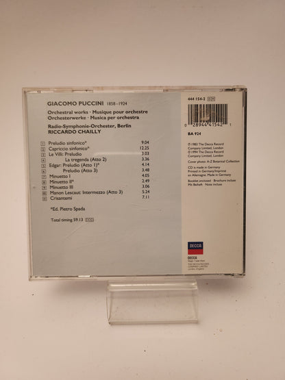 Giacomo Puccini: Orchestral Works CD