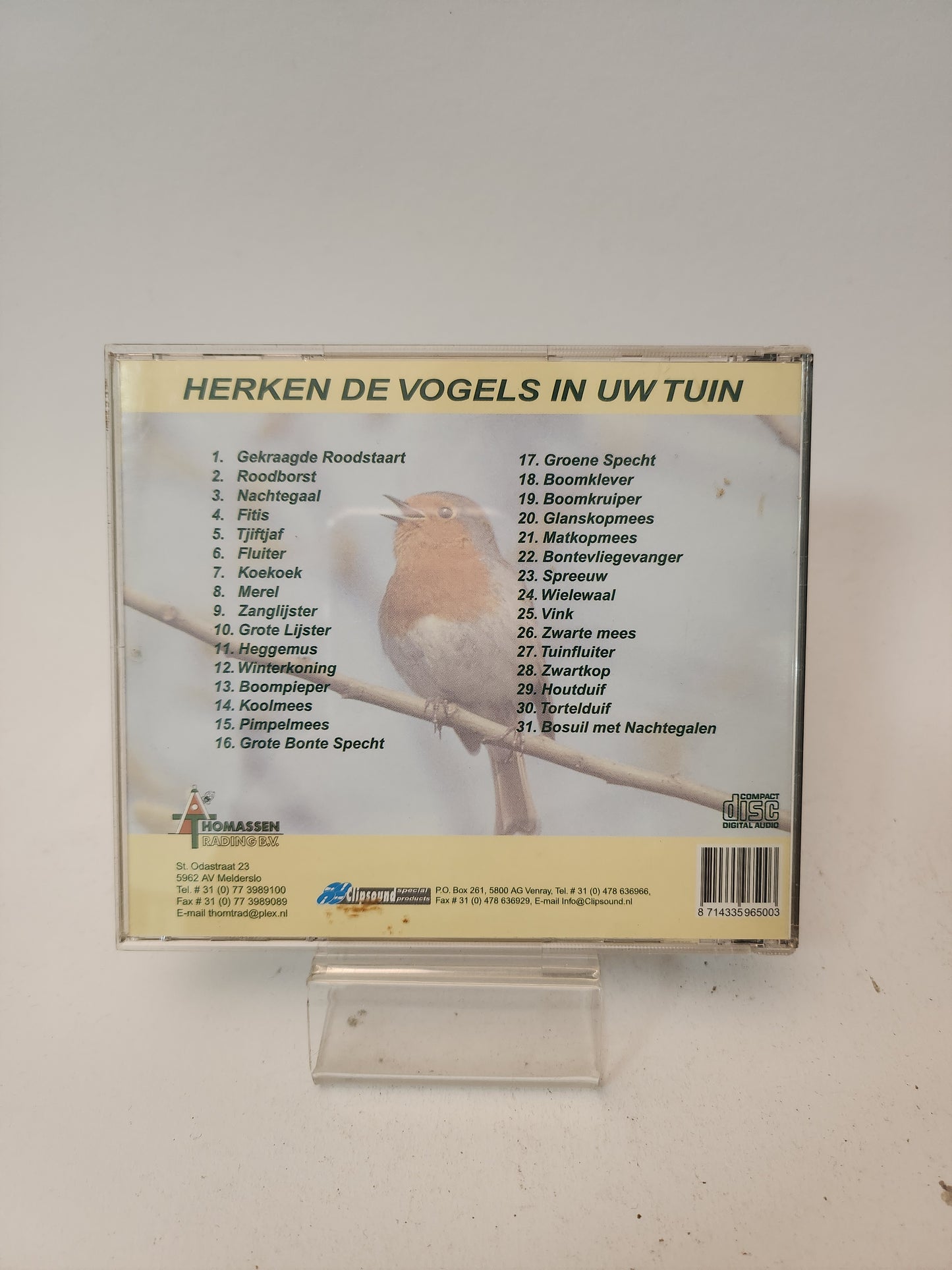 30 Bekende Vogelgeluiden CD