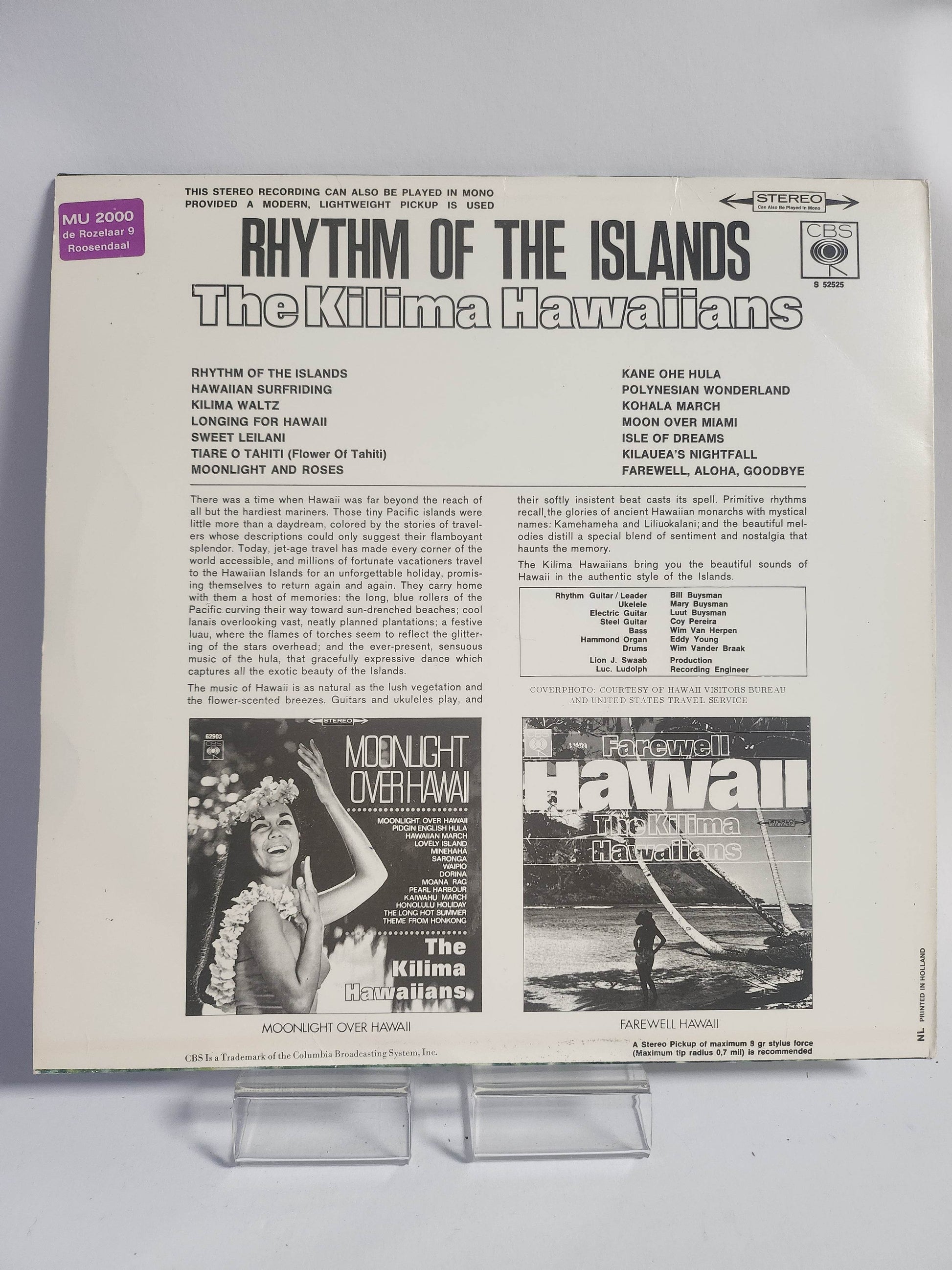 Kilima Hawaiians: Rhythm of the Islands LP Vinyl - Feniks Gameshop