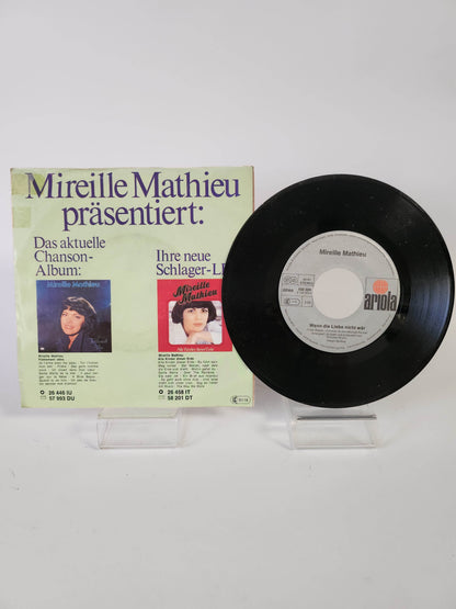 Mireille Mathieu: Wenn die Liebe nicht War Single Vinyl - Feniks Gameshop
