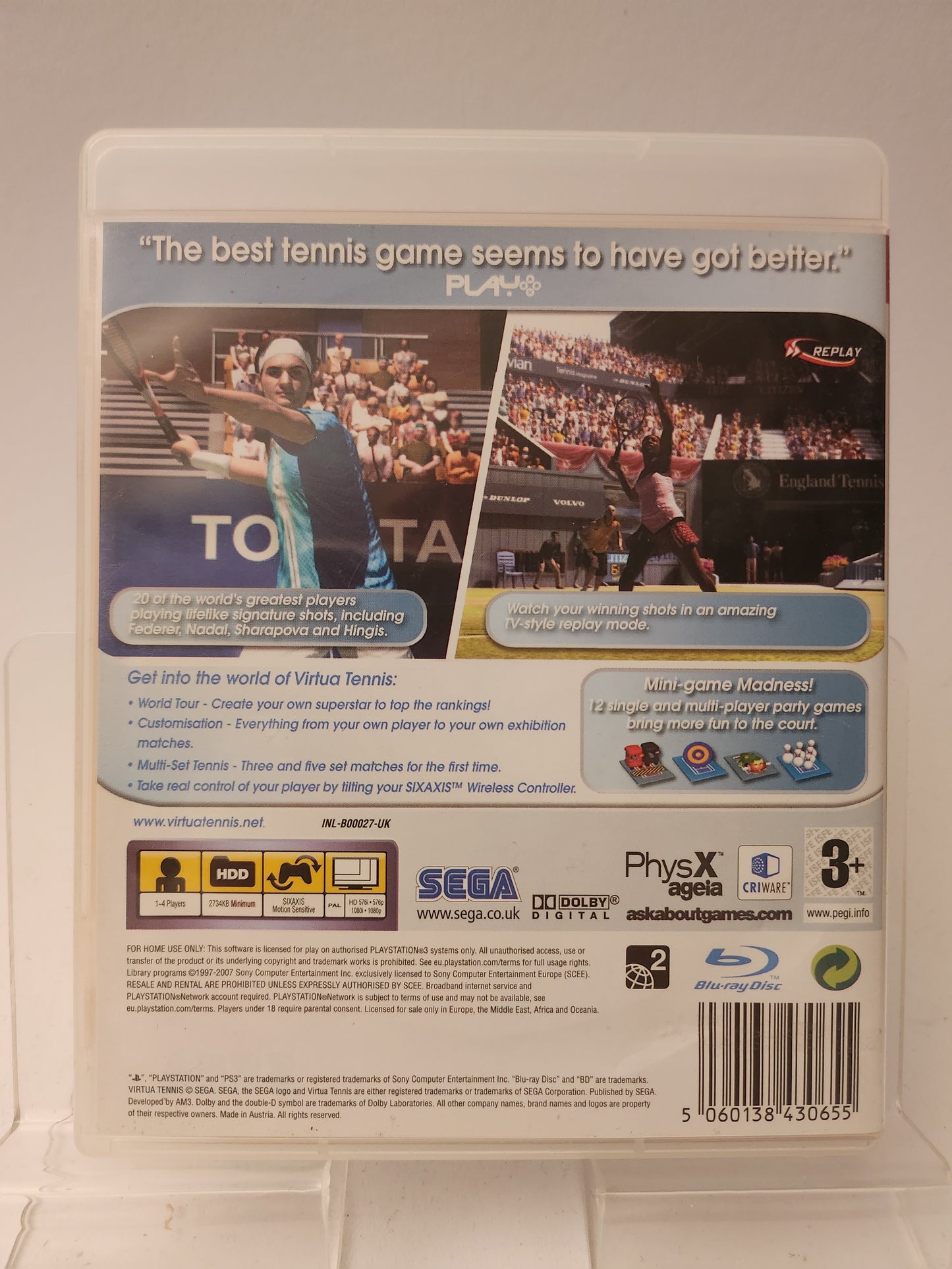 Virtua Tennis 3 Playstation 3