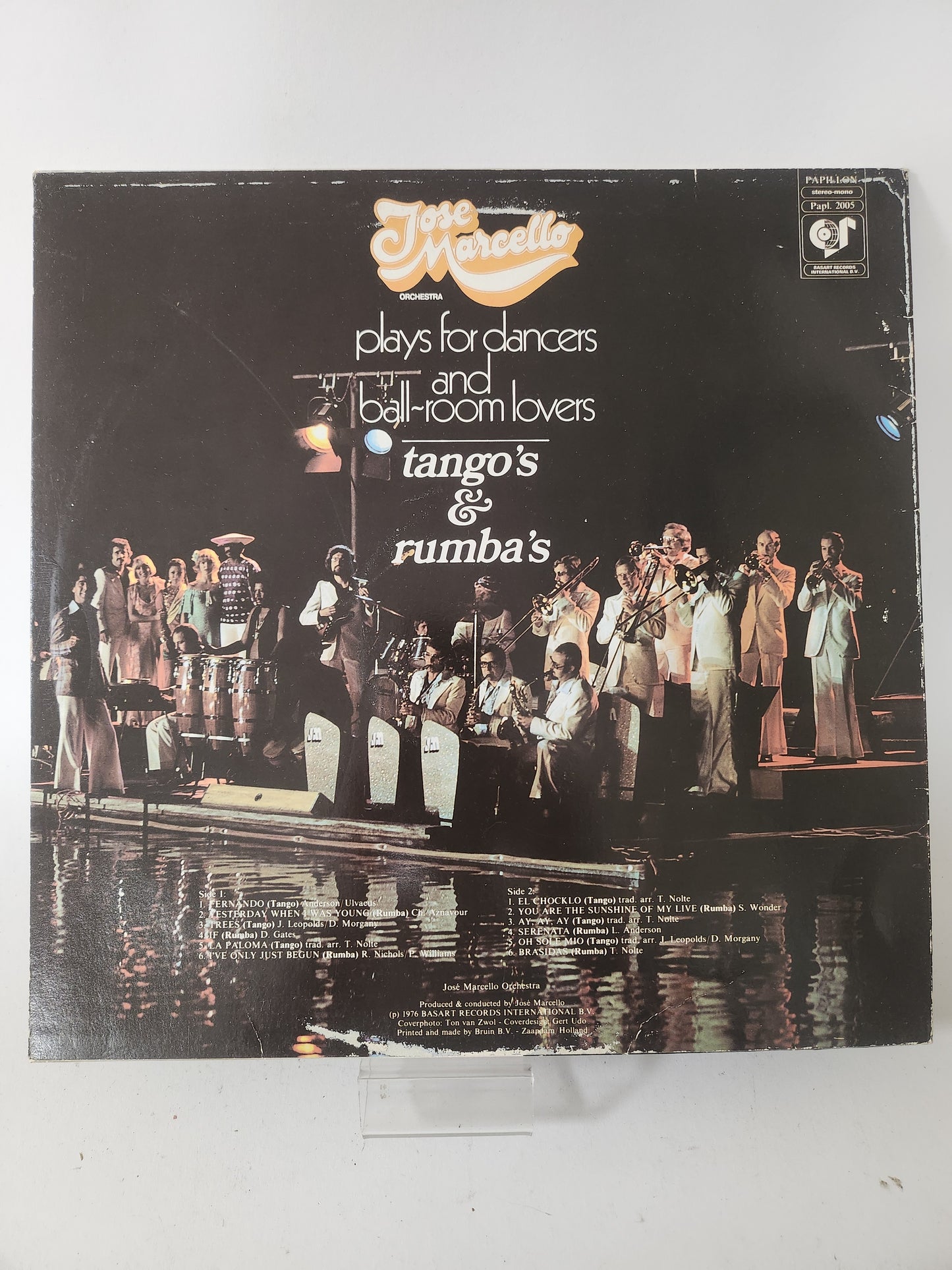 José Marcello Orchestra Plays for Dancers and Ball-Room Lovers - Tango's & Rumba's LP Vinyl