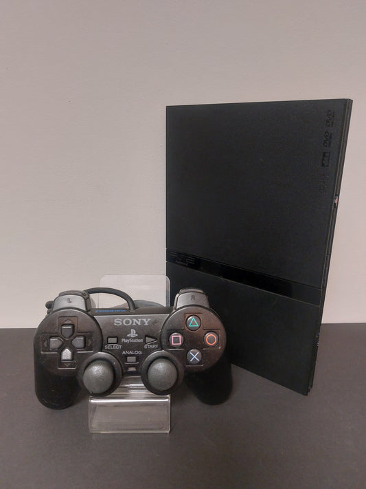 Zwarte Slim Playstation 2 (SCPH-70004) + Originele Controller