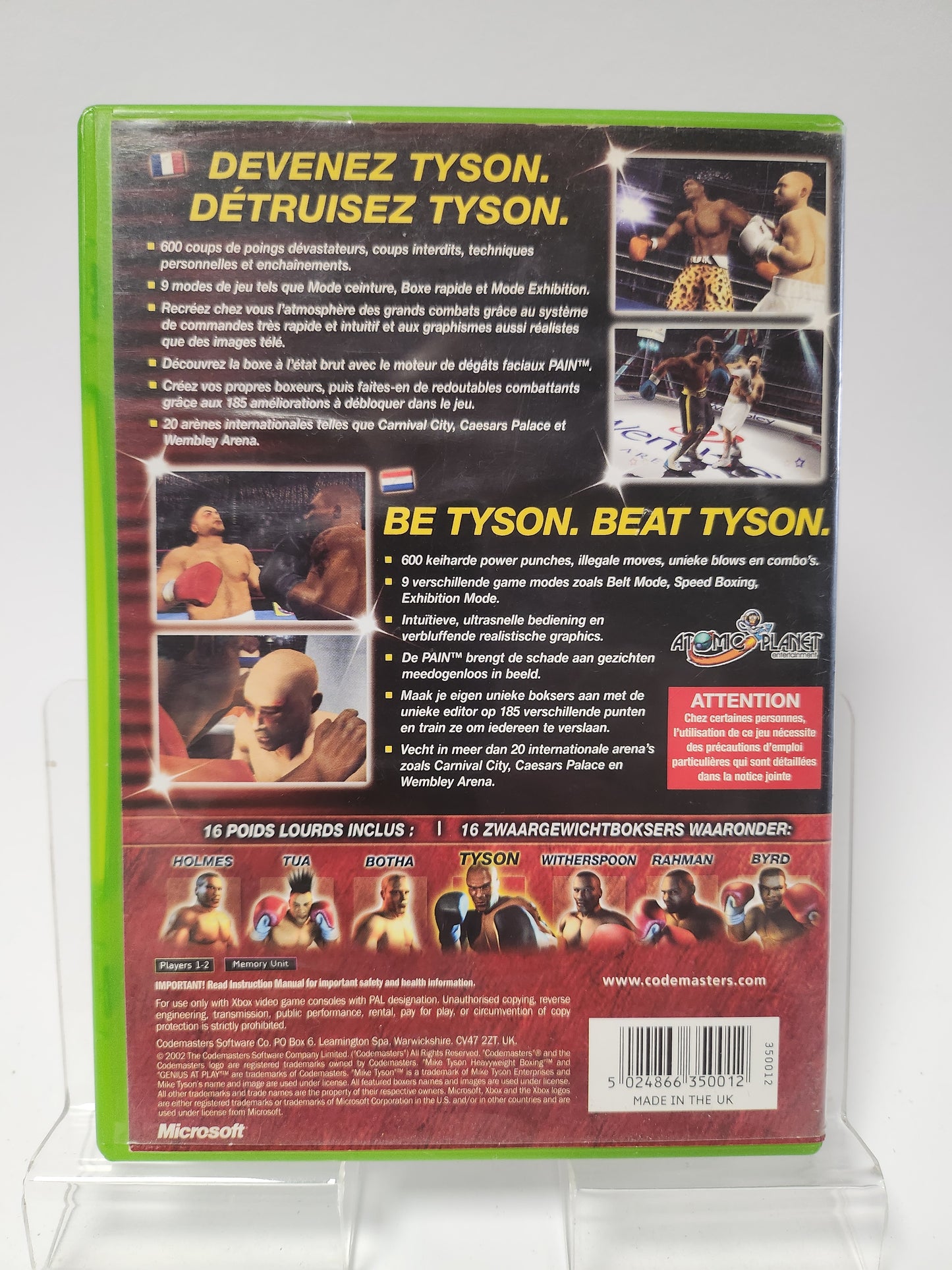 Mike Tyson Heavyweight Boxing Xbox Original