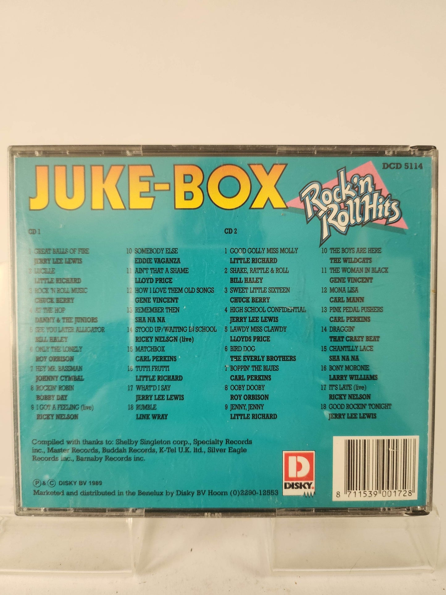 Juke-Box Rock 'n Roll Hits Dubbel CD - Feniks Gameshop