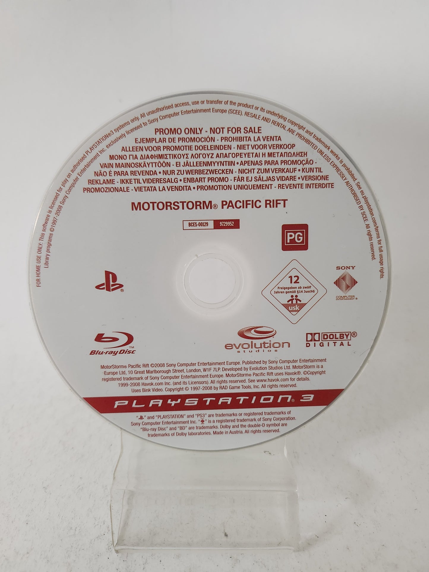 Motorstorm Pacific Rift Promo Disc Playstation 3