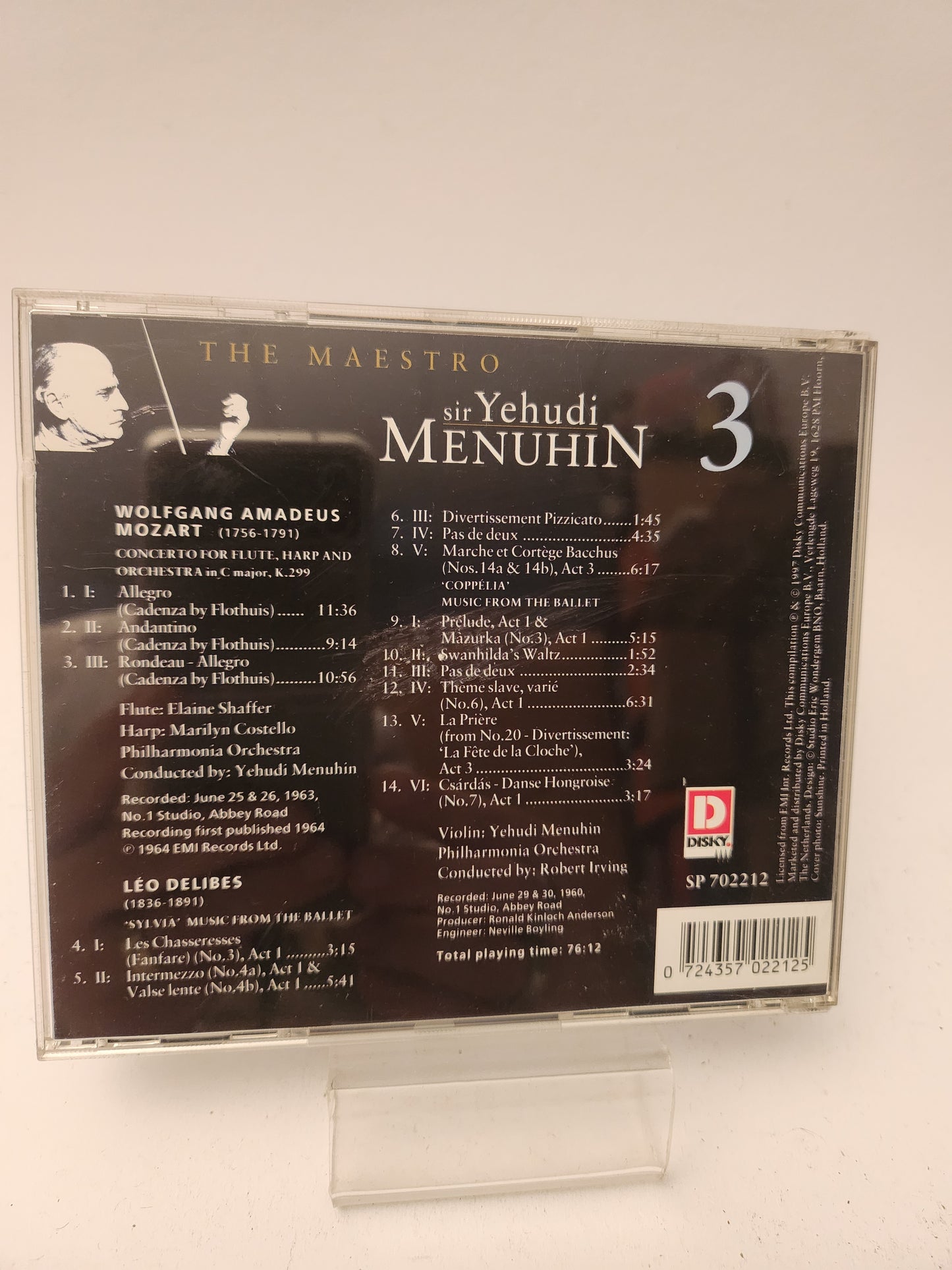 The Maestro Sir Yehudi Menuhin 3 CD