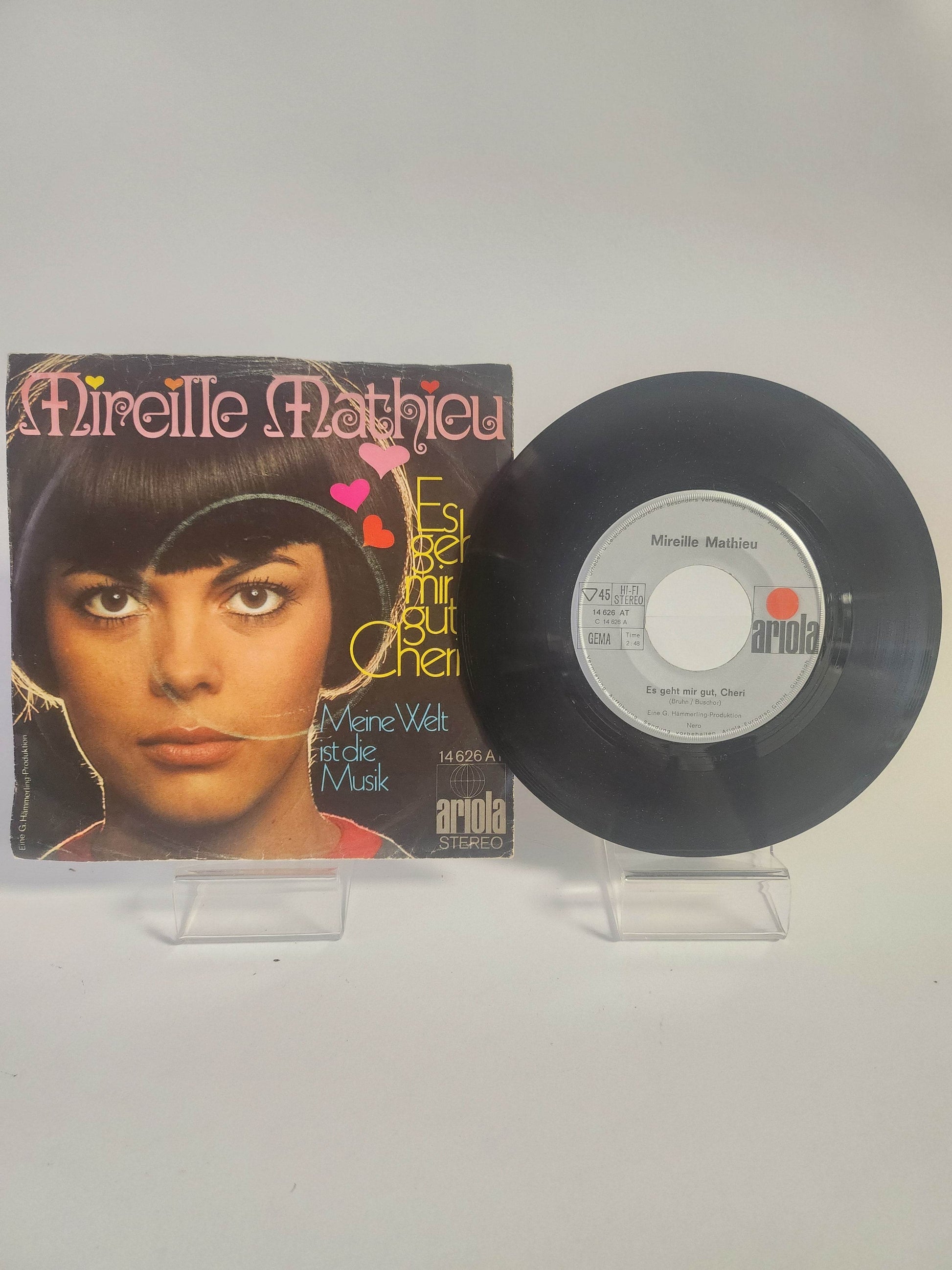 Mireille Mathieu: Es Geht mir Gut, Cheri Single Vinyl - Feniks Gameshop