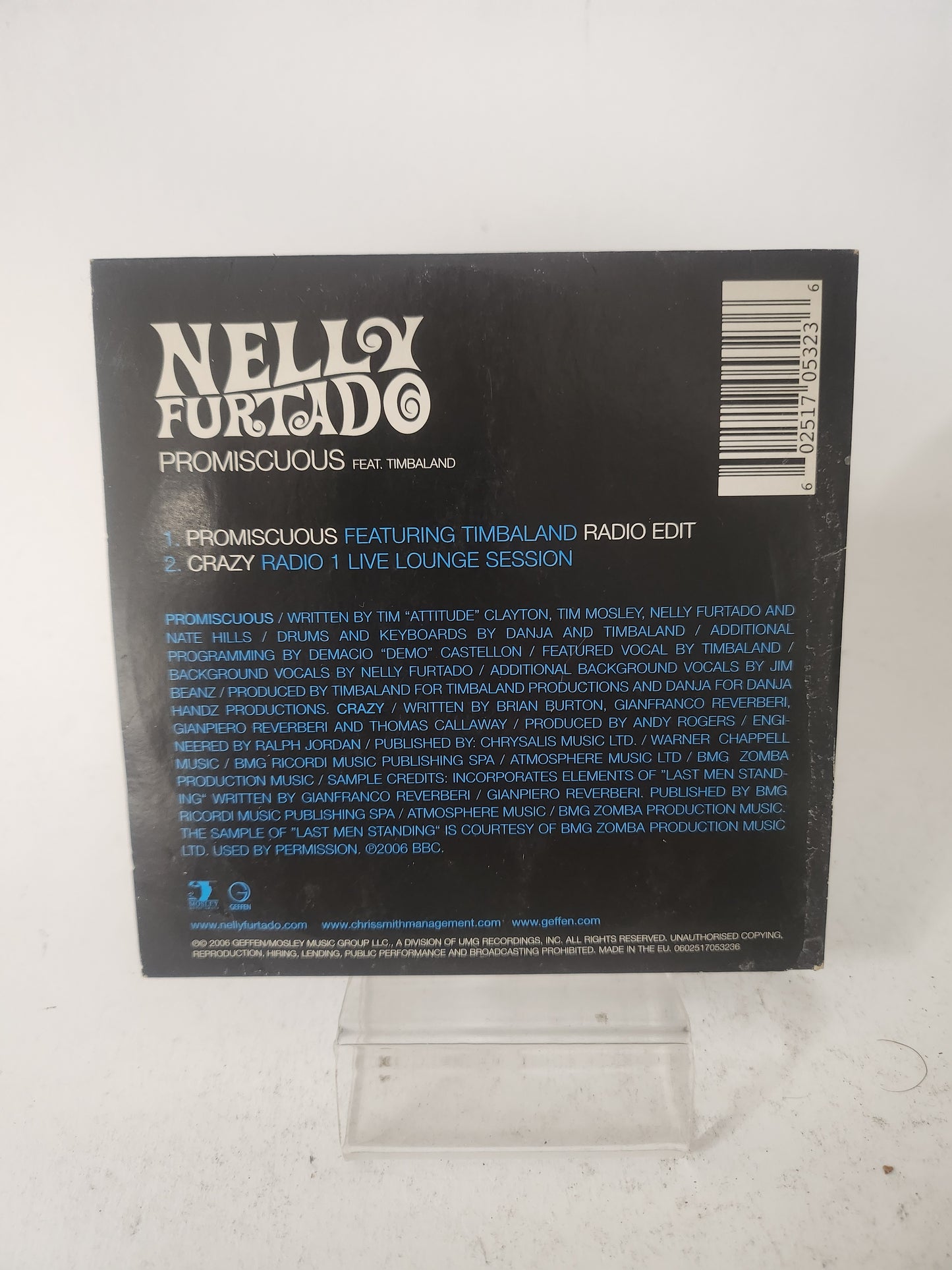 Nelly Furtado: Promisuous CD Single