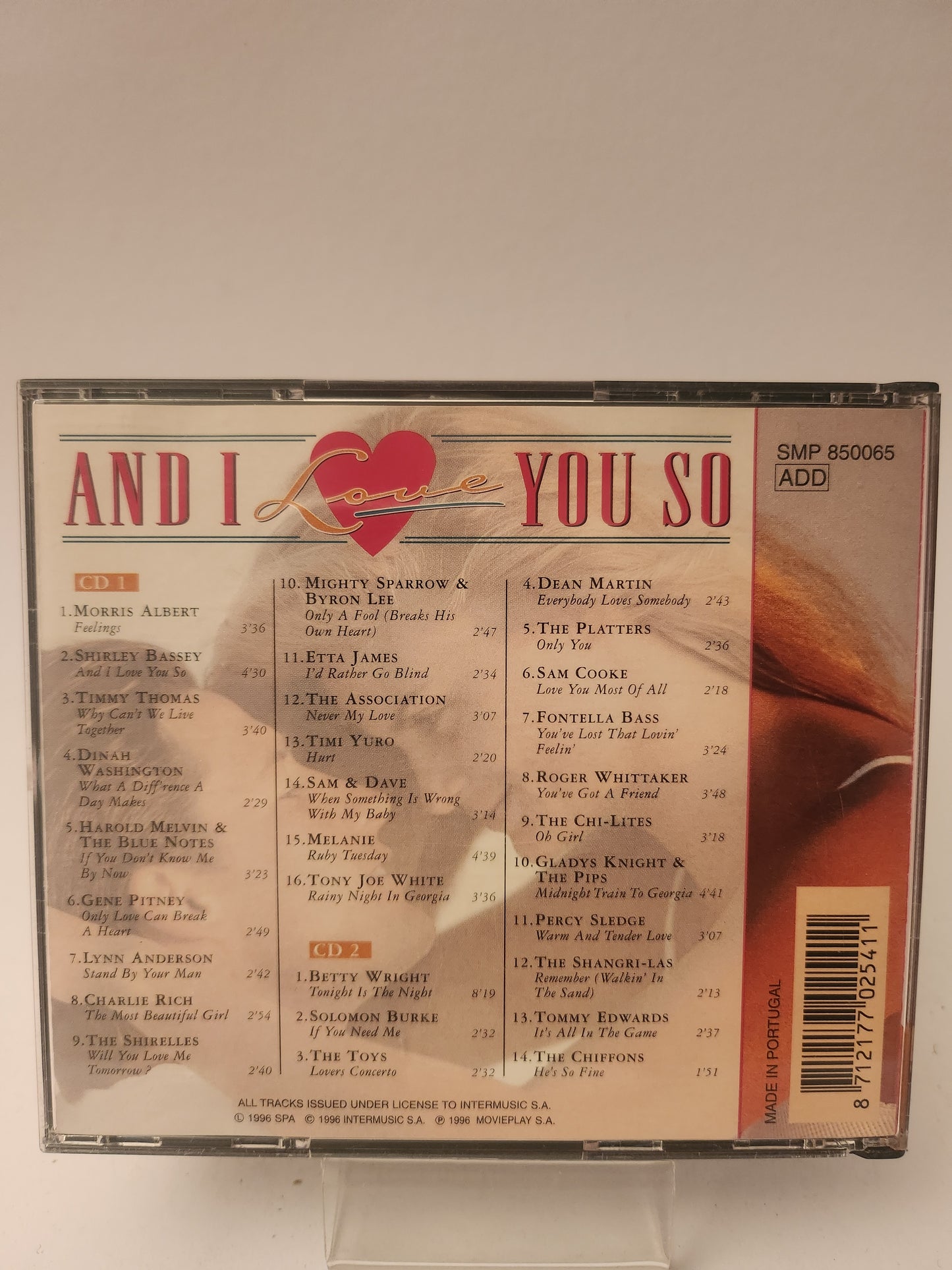 And I Love You So CD