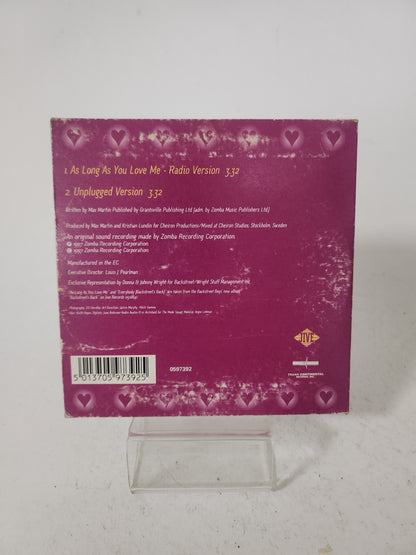 Backstreet Boys: As Long As You Love Me CD Single