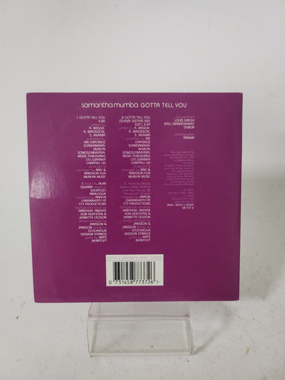 Samantha Mumba: Gotta Tell You CD Single