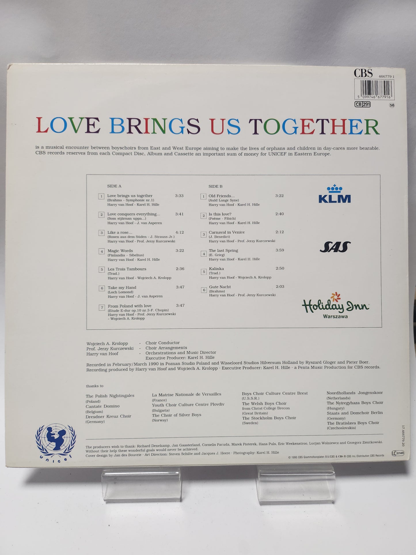 Children of Europe for Unicef: Love Brings Us Together LP Vinyl