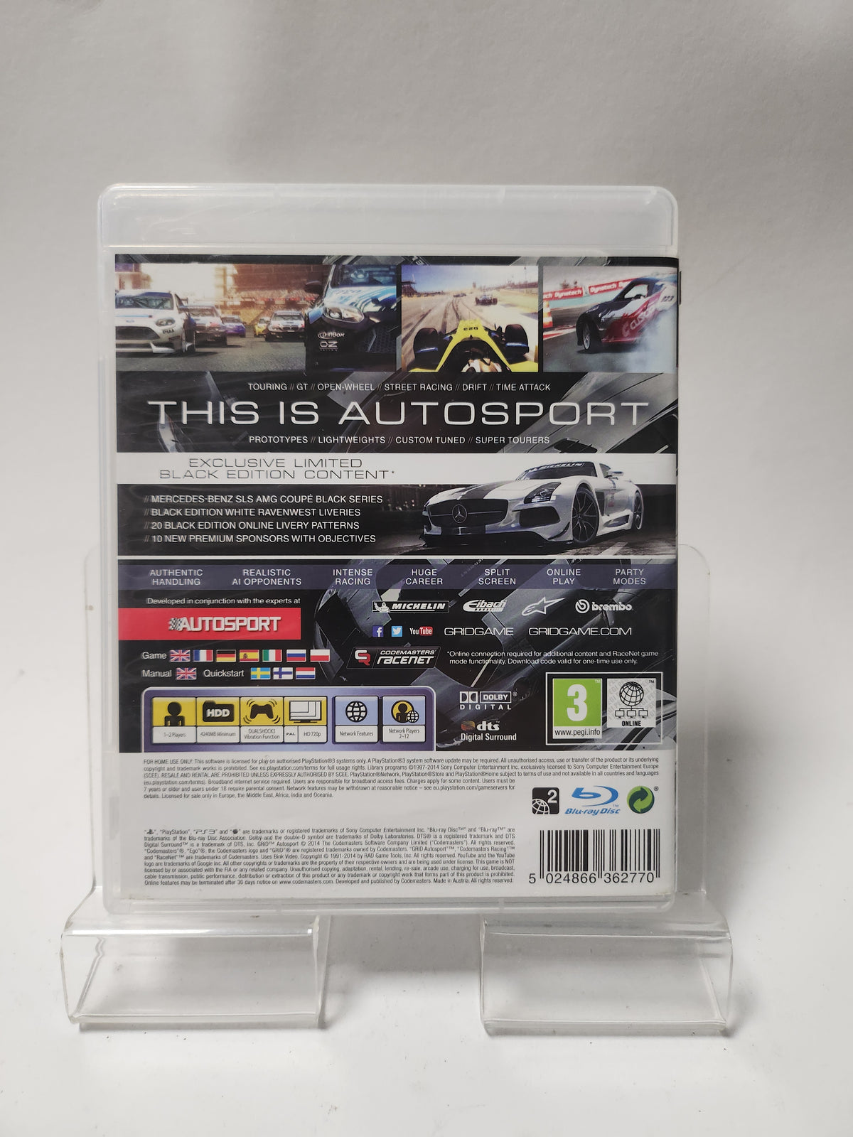 Grid Autosport Limited Black Edition Playstation 3