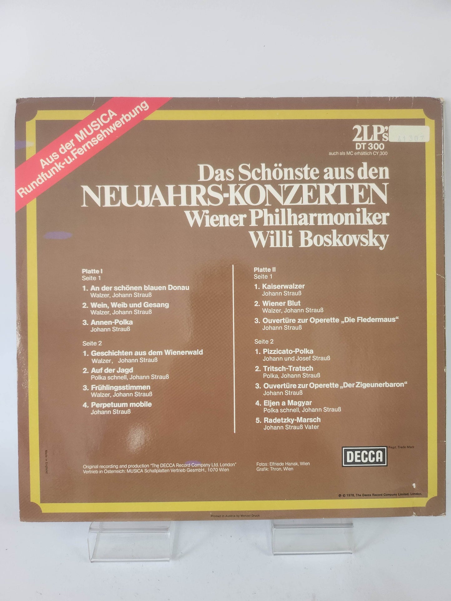 Neujahrs-Konzerten Wiener Philharmoniker: Willi Boskovsky 2LP Vinyl - Feniks Gameshop