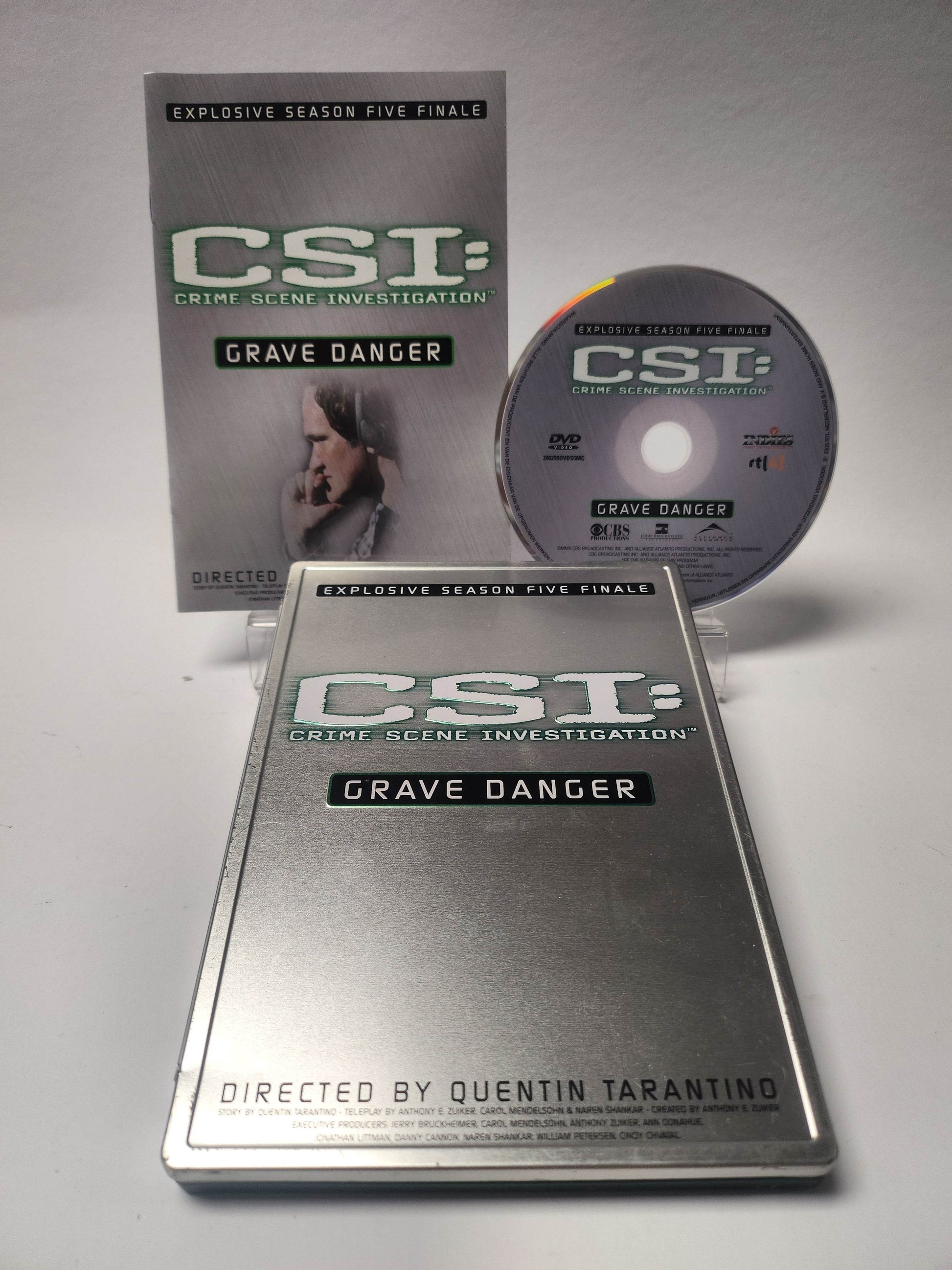 CSI Crime Scene Investigation Grave Danger Steelcase DVD - Feniks Gameshop