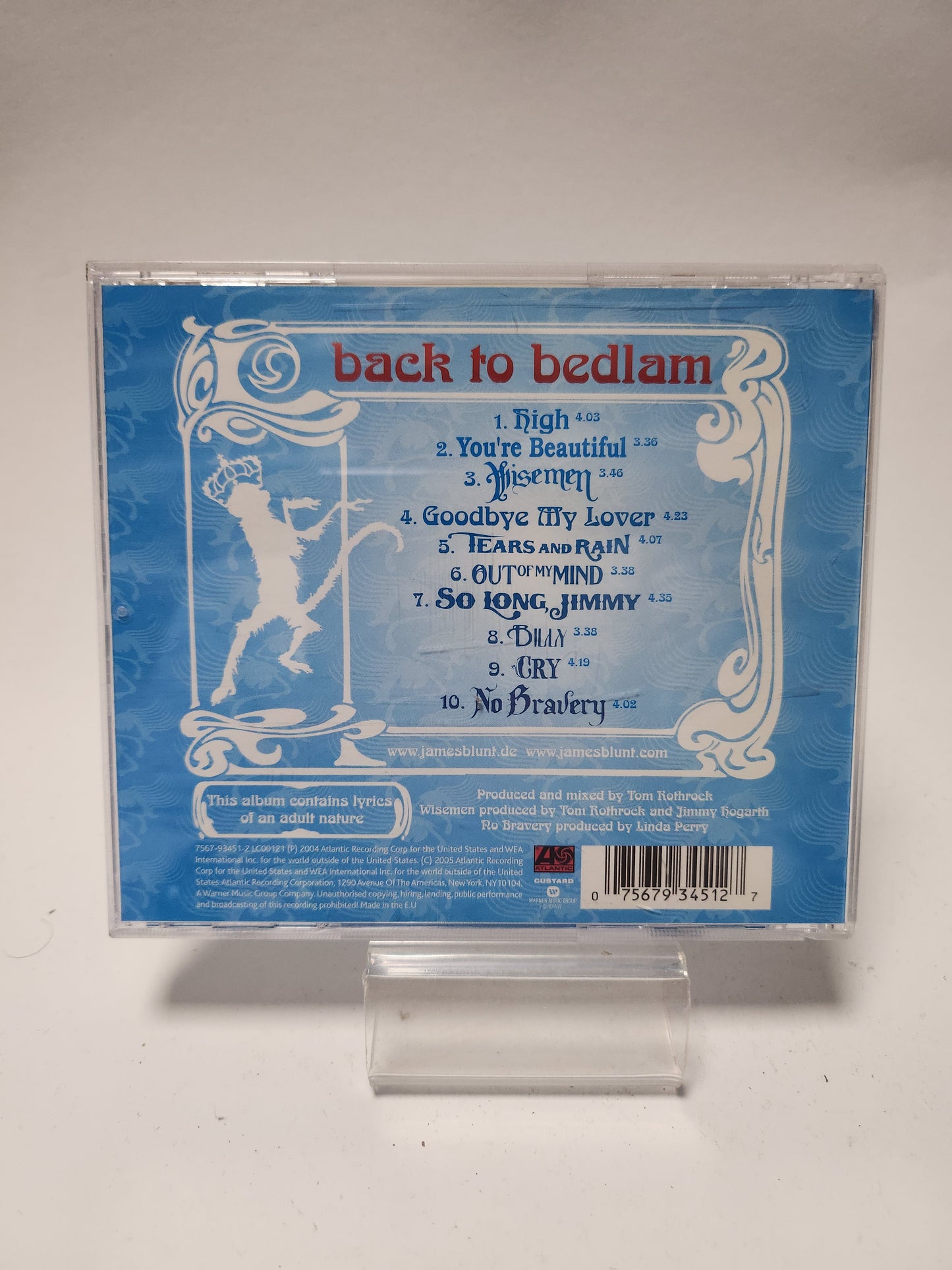 James Blunt: Back to Bedlam CD