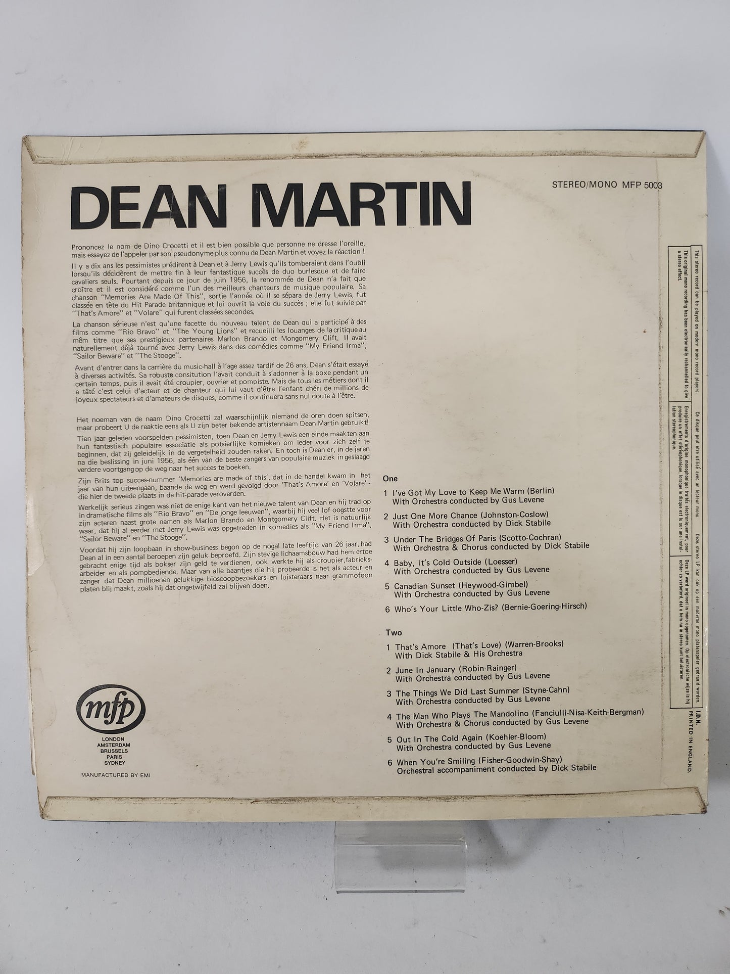 Dean Martin LP Vinyl