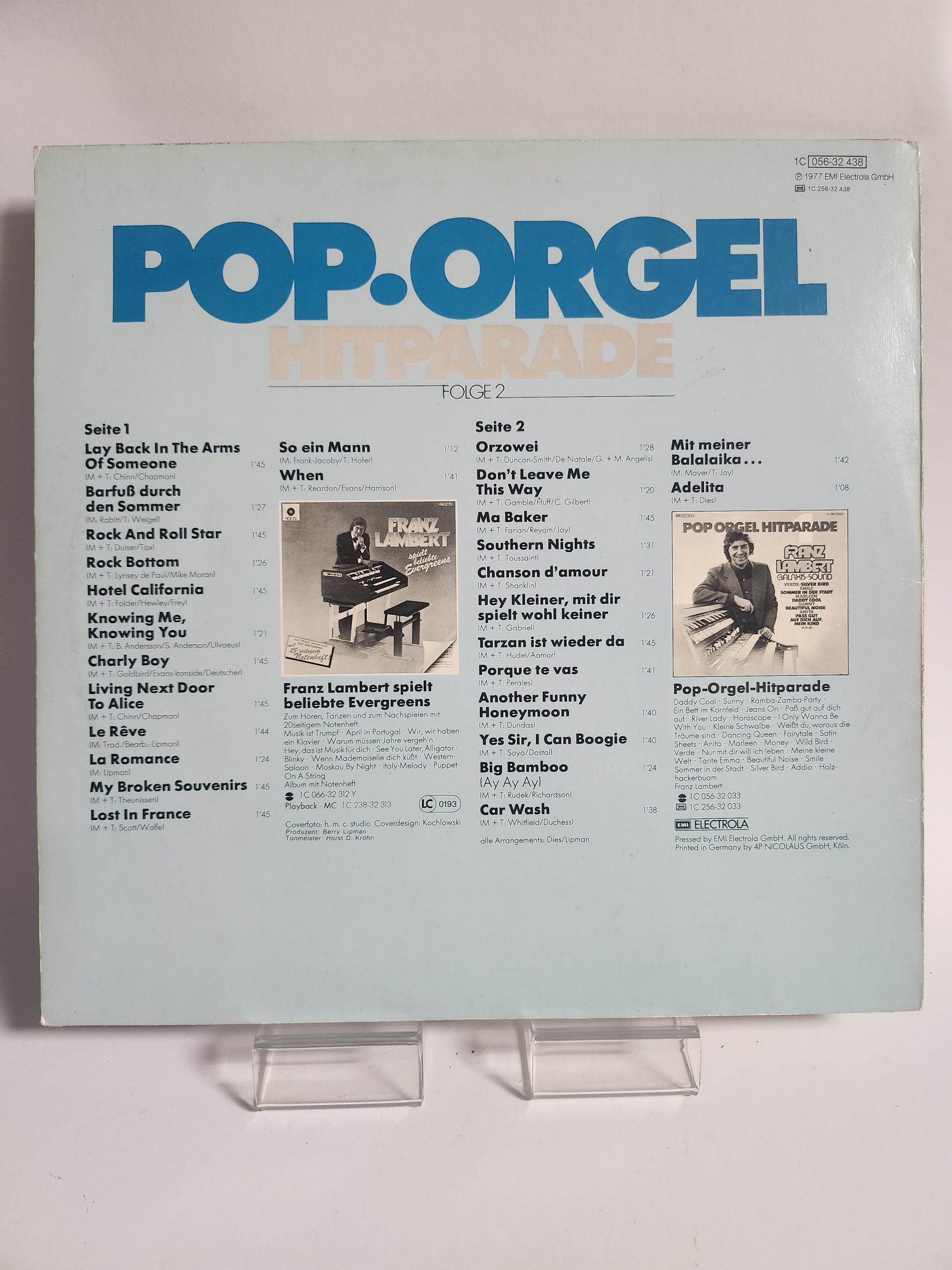 Franz Lambert: Pop Orgel Hitparade Deel 2 LP Vinyl - Feniks Gameshop