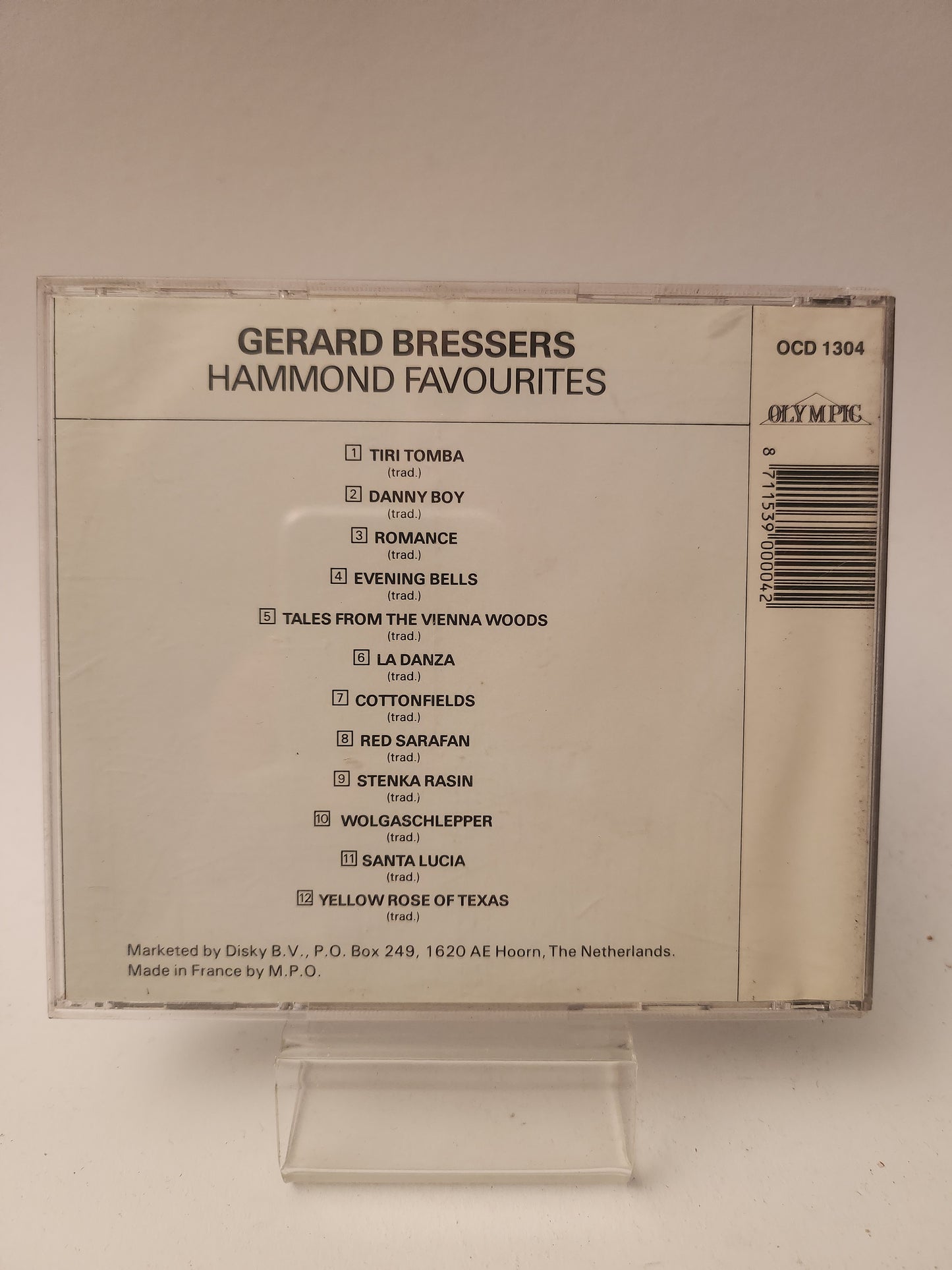 Gerard Bressers: Hammond Favourites CD