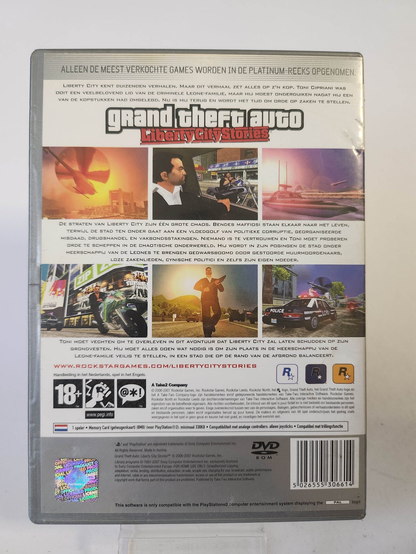Grand Theft Auto Liberty City Stories Platinum (No Book) Ps2 - Feniks Gameshop