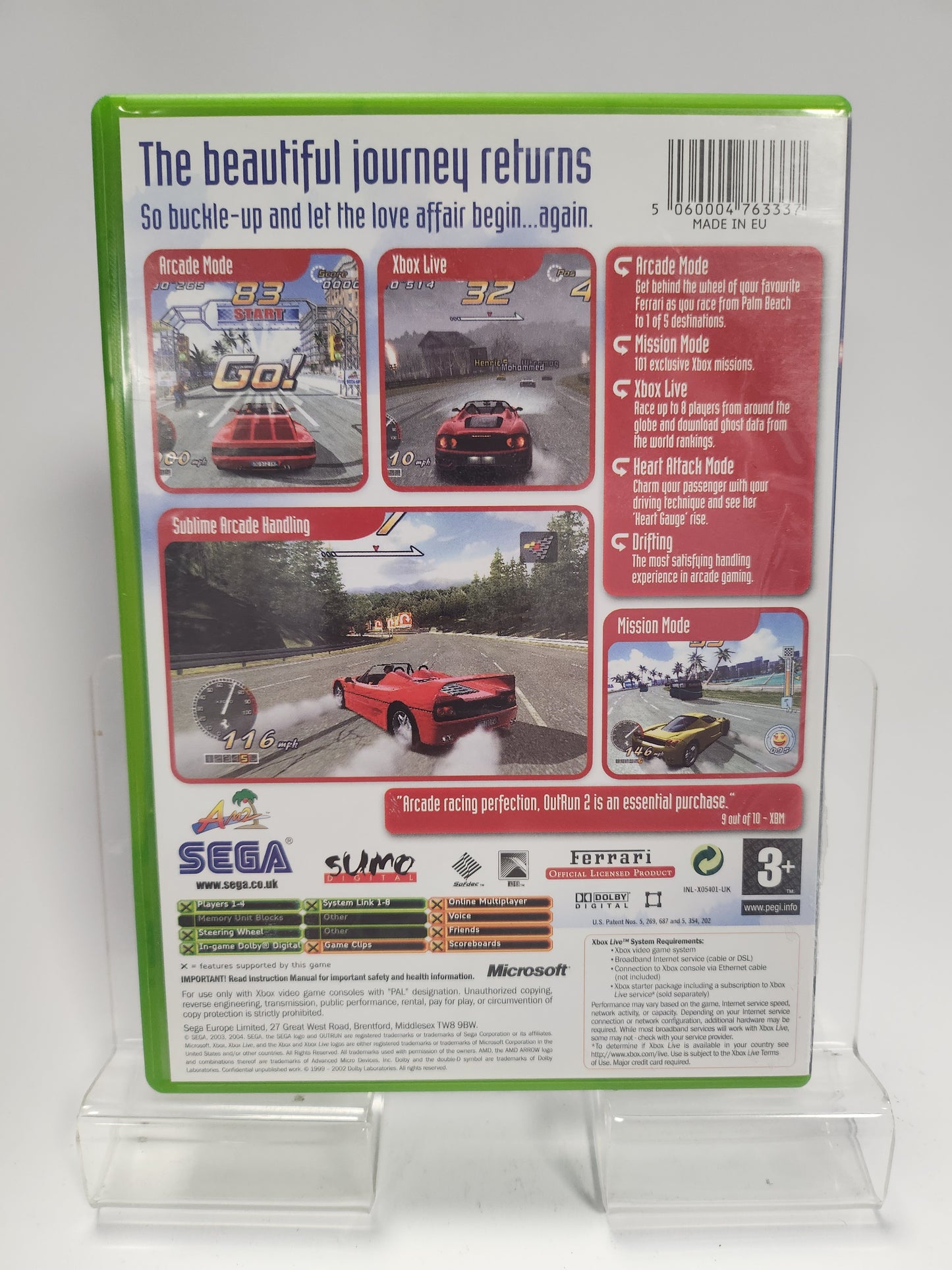 Outrun 2 + Music CD Xbox Original