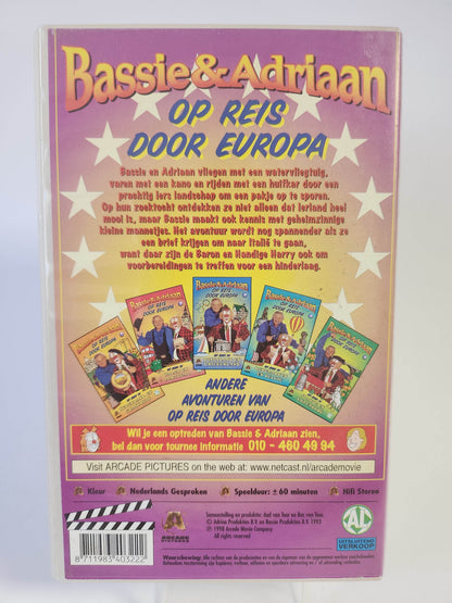 Bassie & Adriaan op Reis door Europa 3 VHS - Feniks Gameshop