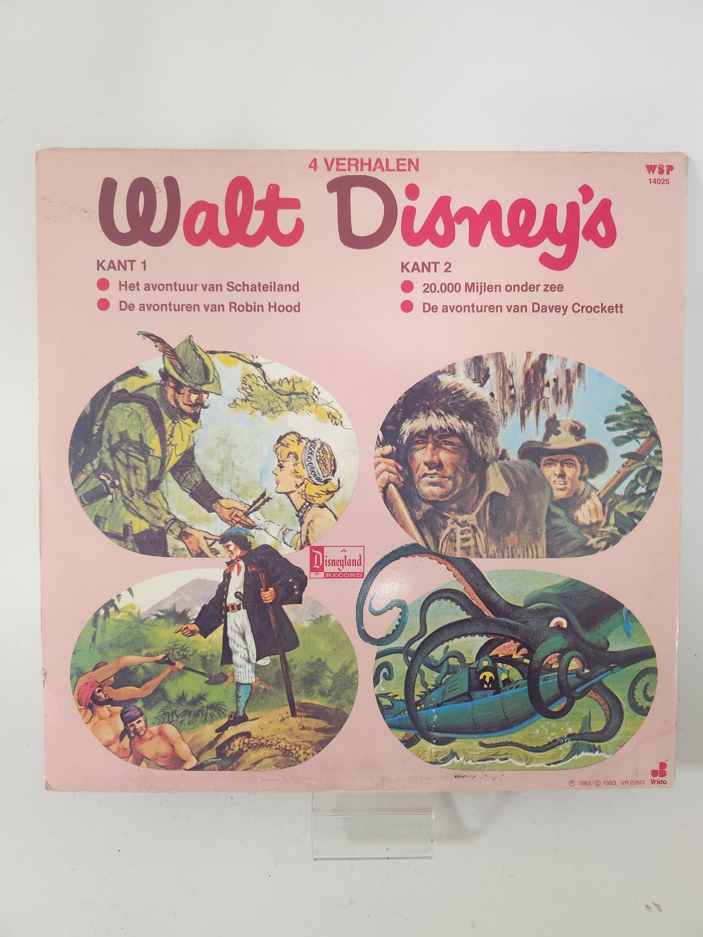 4 Verhalen van Walt Disney's LP Vinyl