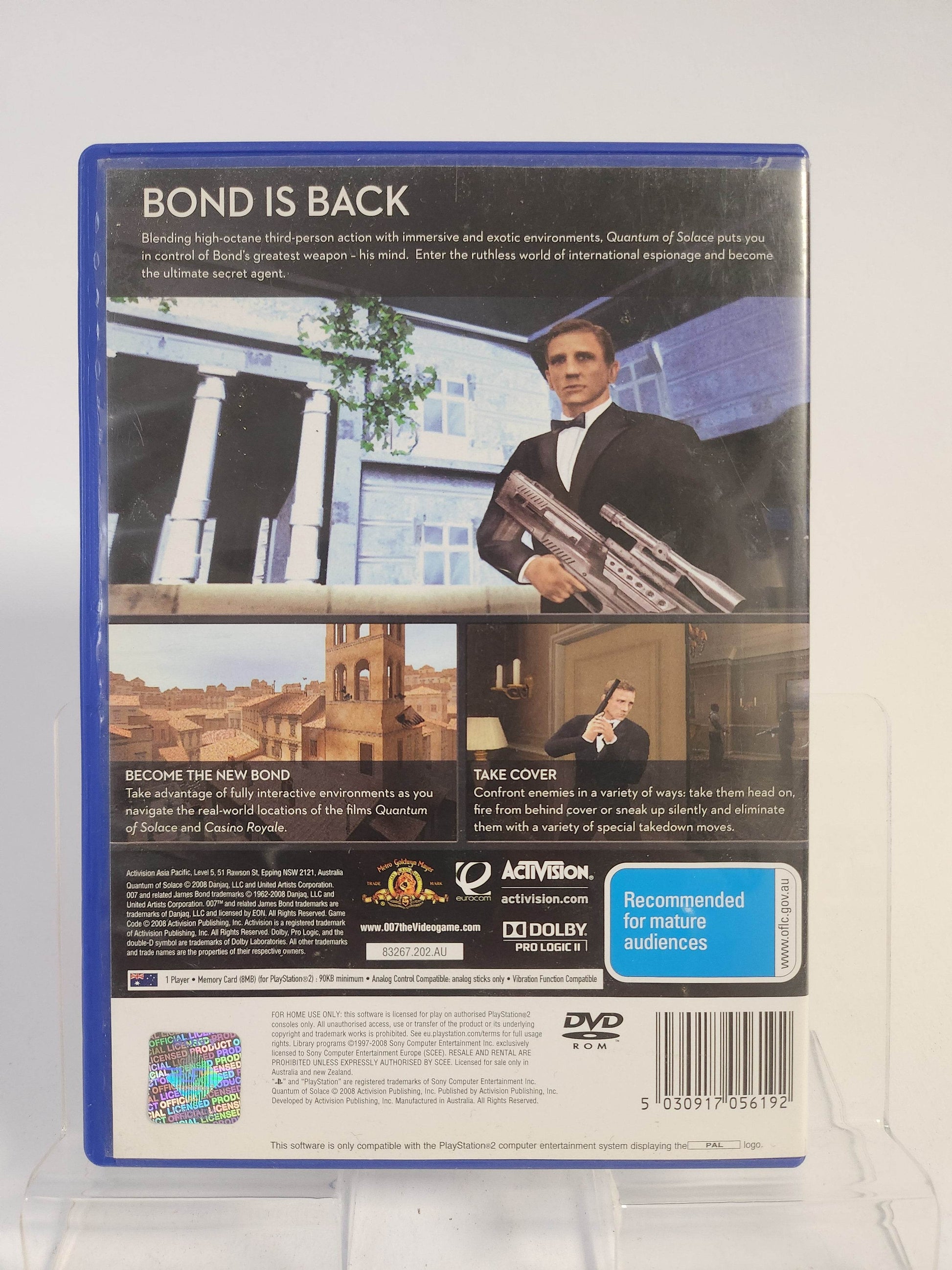 007 Quantum of Solace Austalian Cover Playstation 2 - Feniks Gameshop