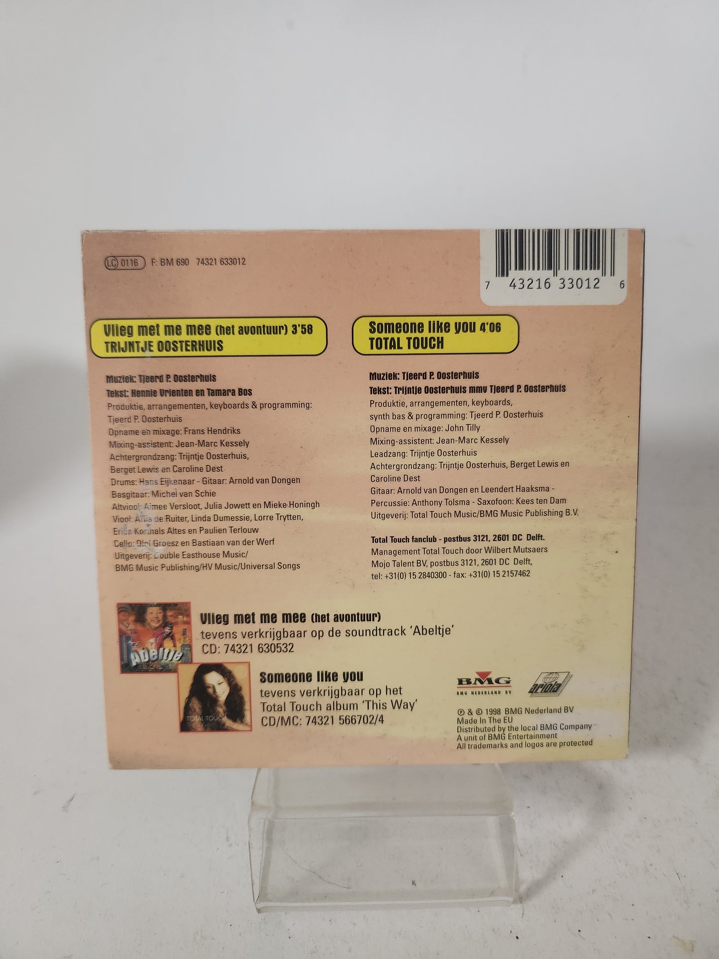 Trijntje Oosterhuis: Vliegen met me Mee CD Single