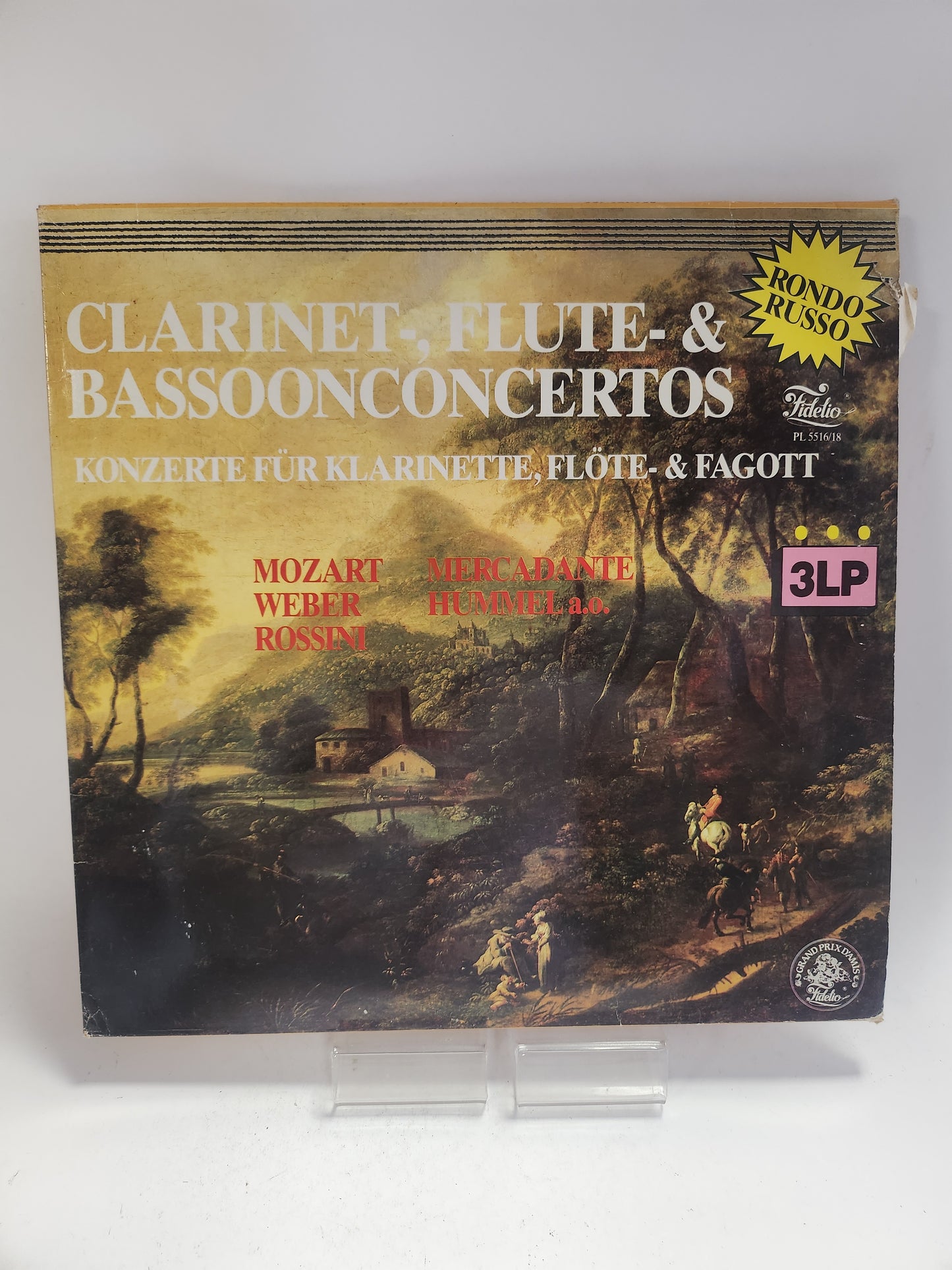 Clarinet-, Flute-, Bassoonconcertos 3LP Vinyl