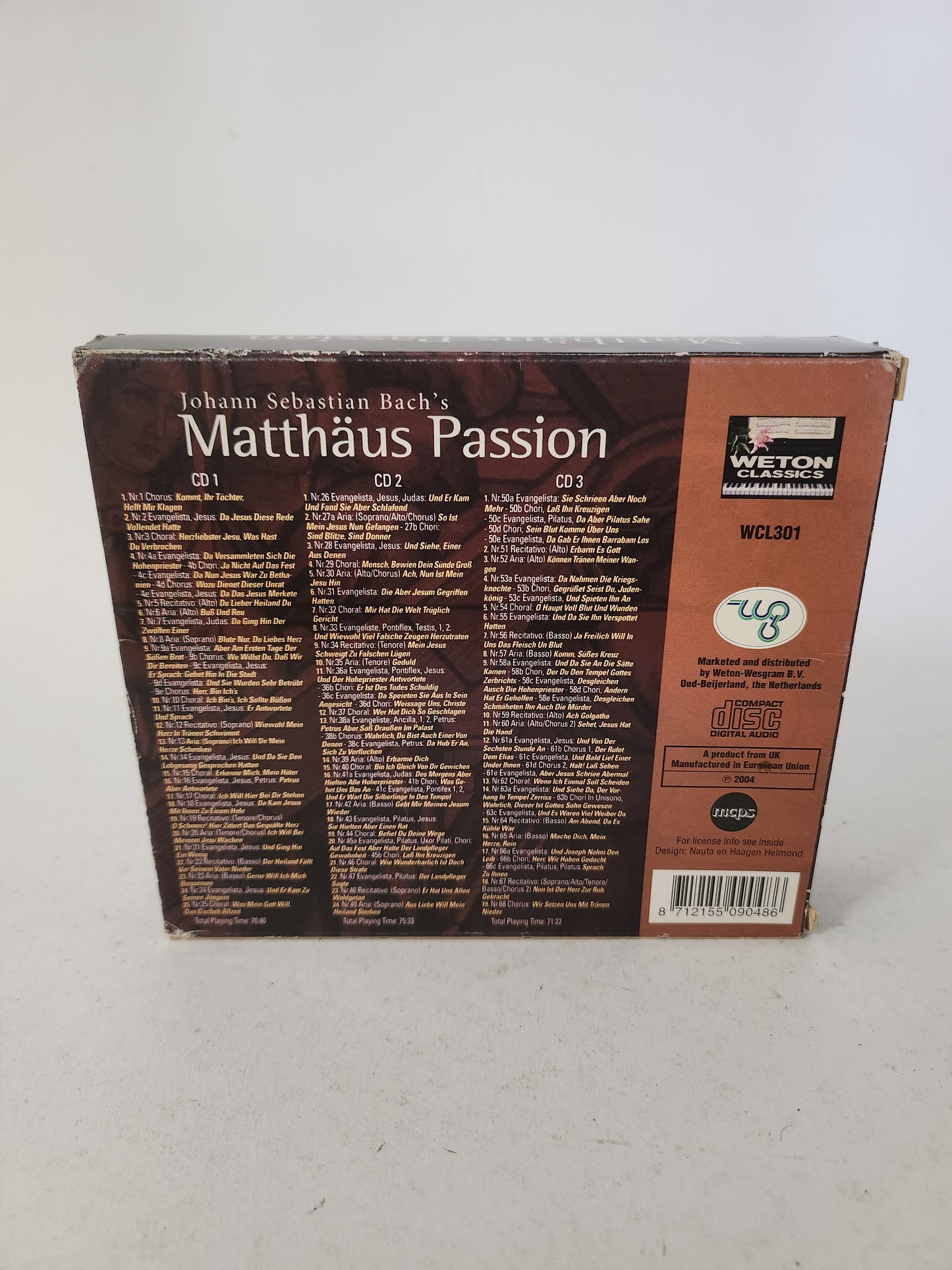 Johann Sebastian Bach's Matthäus Passion CD Box