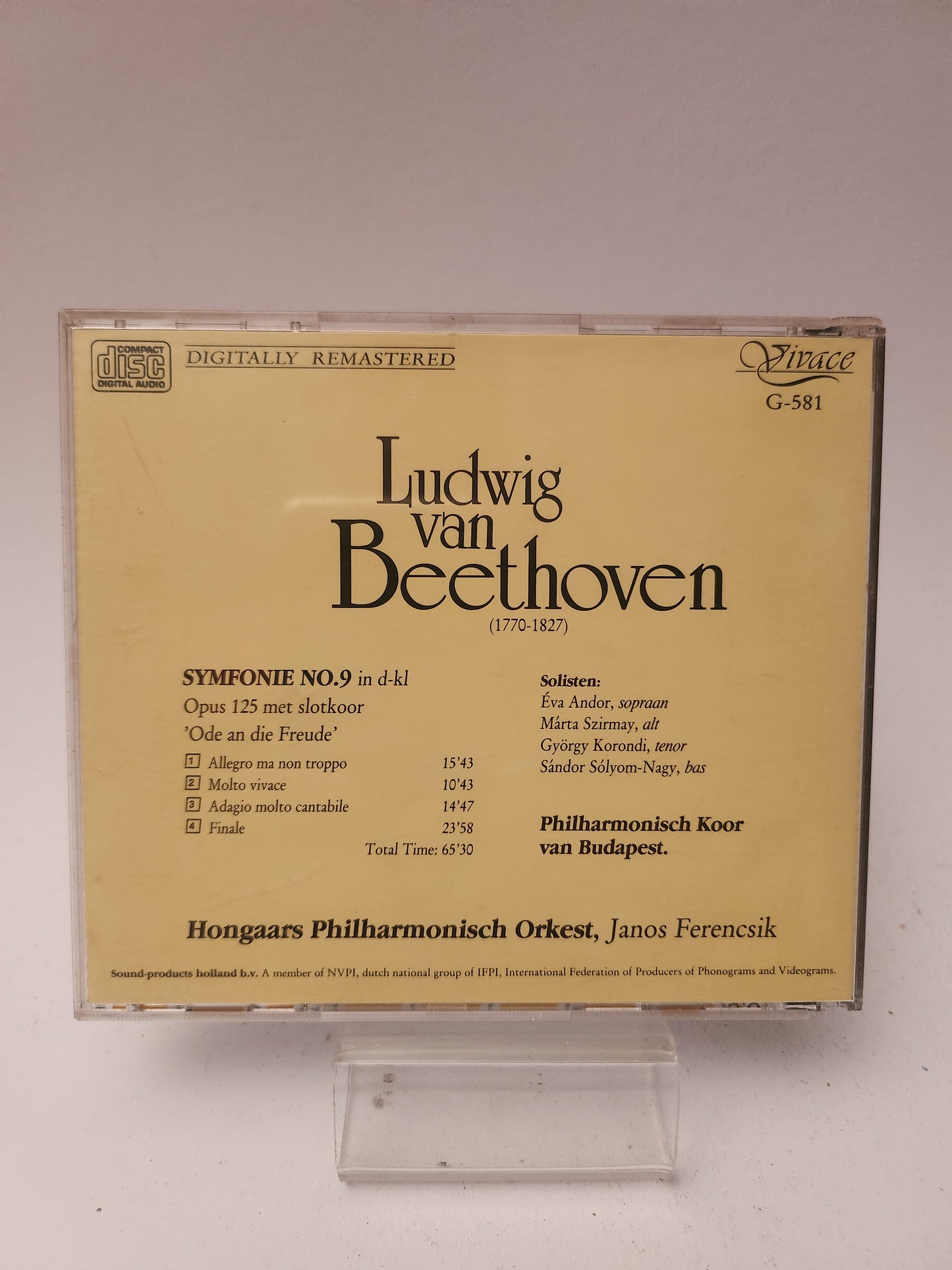 Ludwig van Beethoven: Symphonie No 9 CD