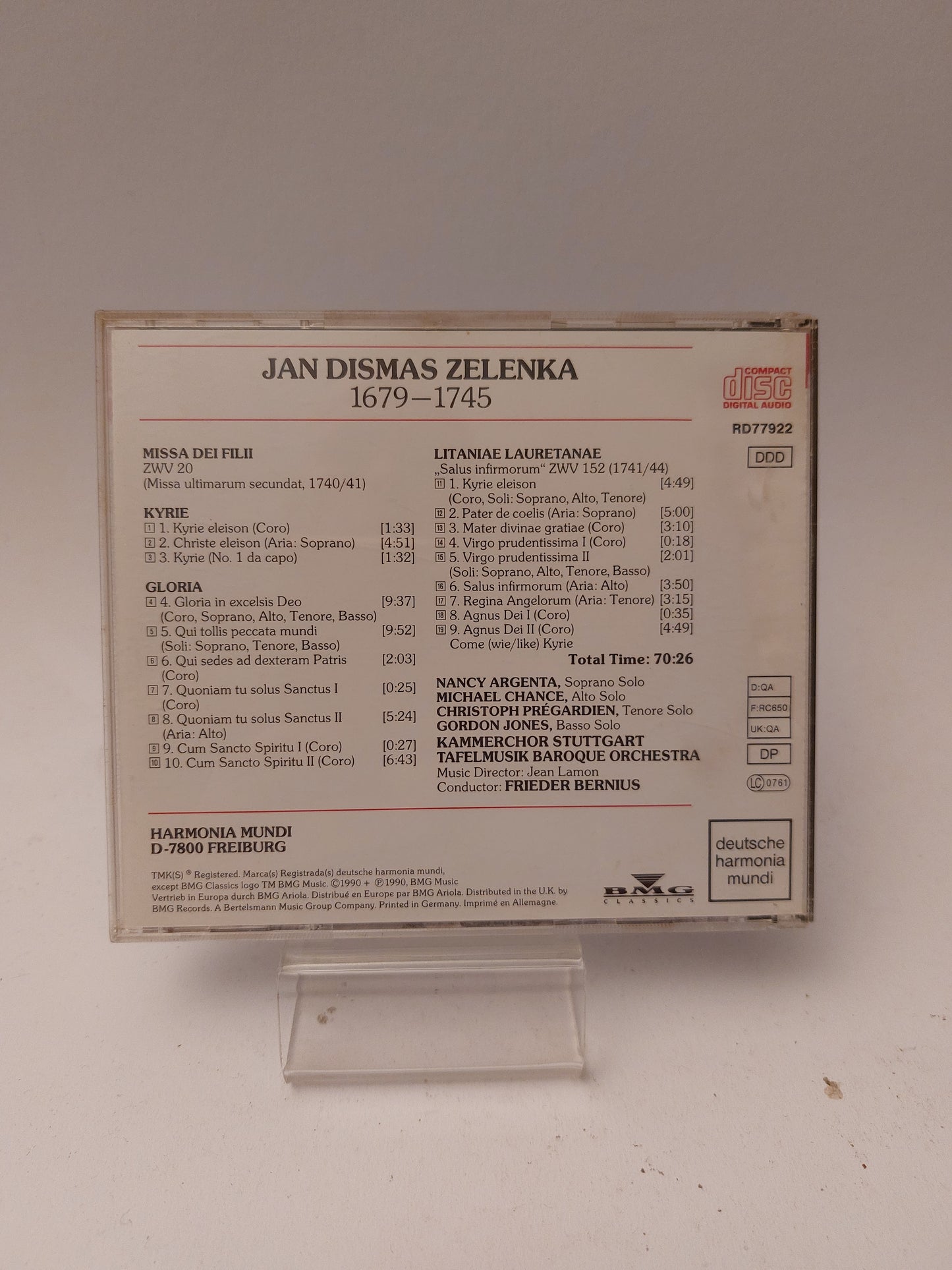 Jan Dismas Zelenka CD