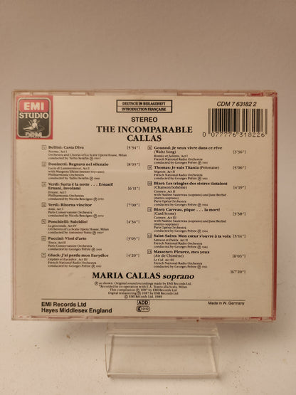 The Incomparable Callas: Favorite Arias CD